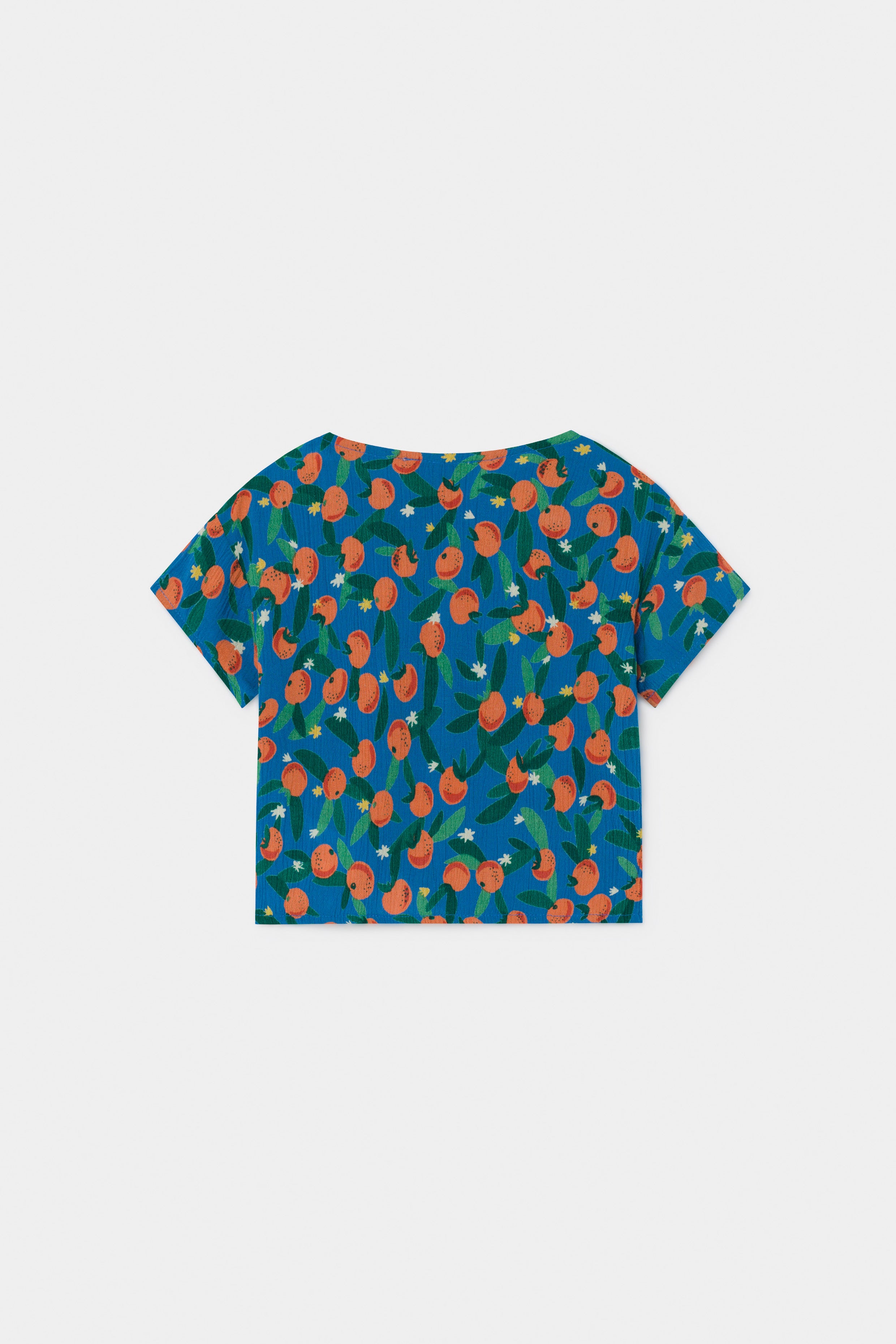 Baby Girls Blue Orange Top