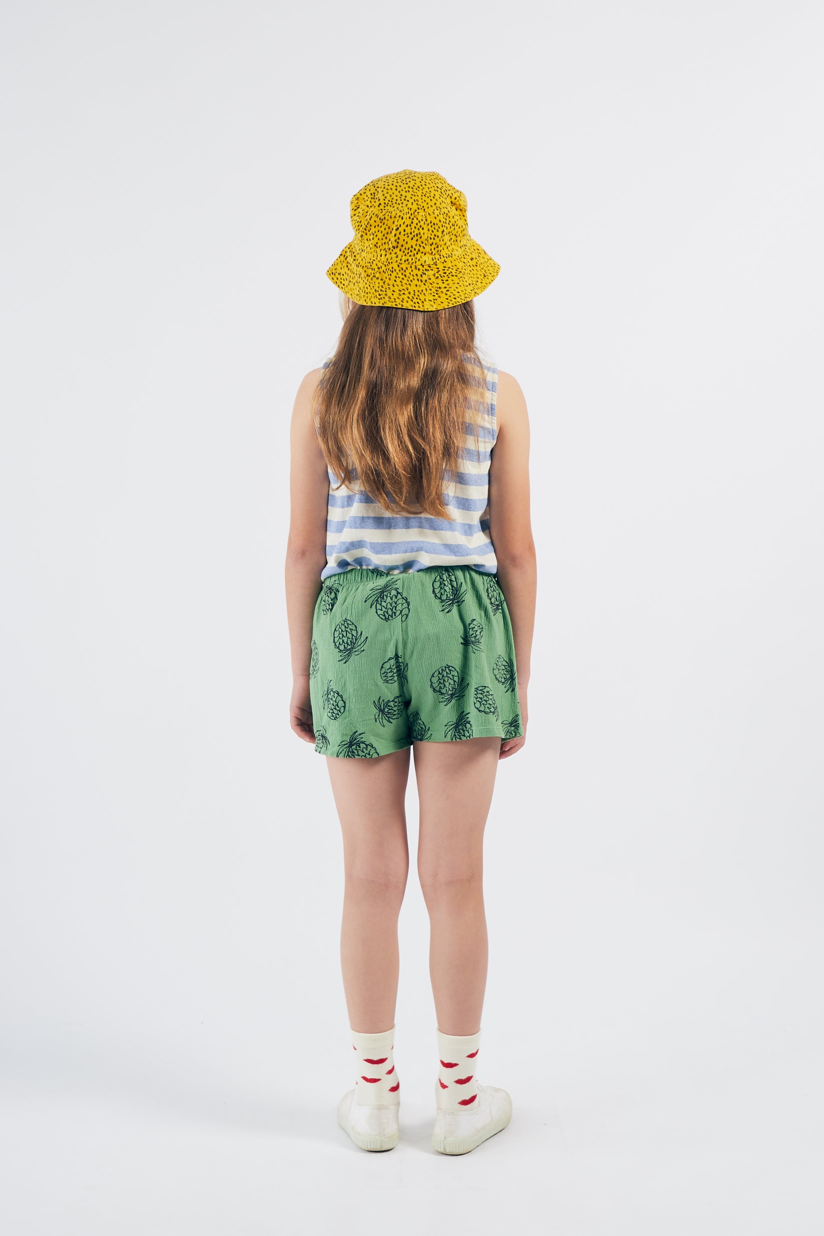 Boys & Girls Blue Stripe Pineapple Tank Top
