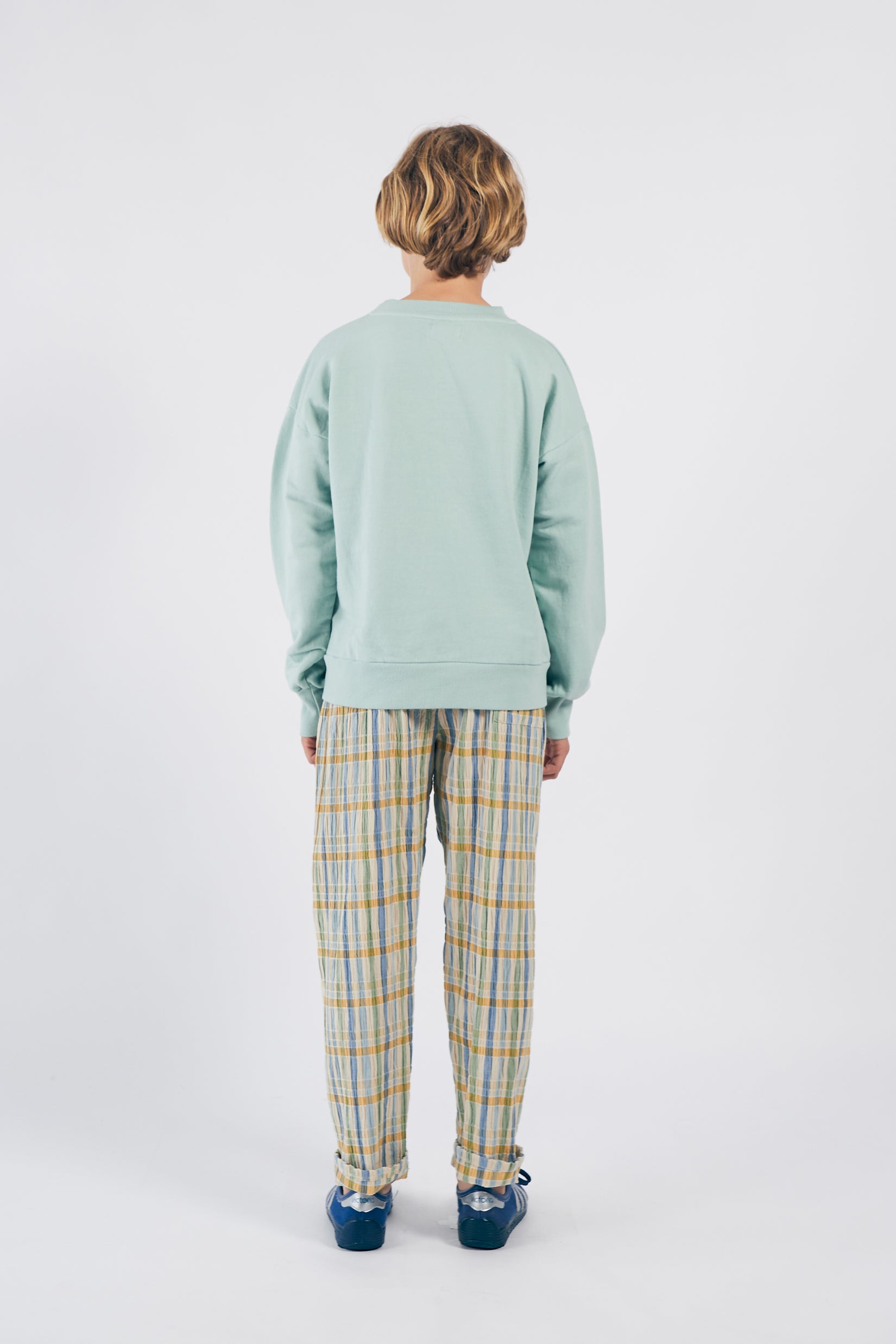 Boys Green Leopard Cotton Sweatshirt