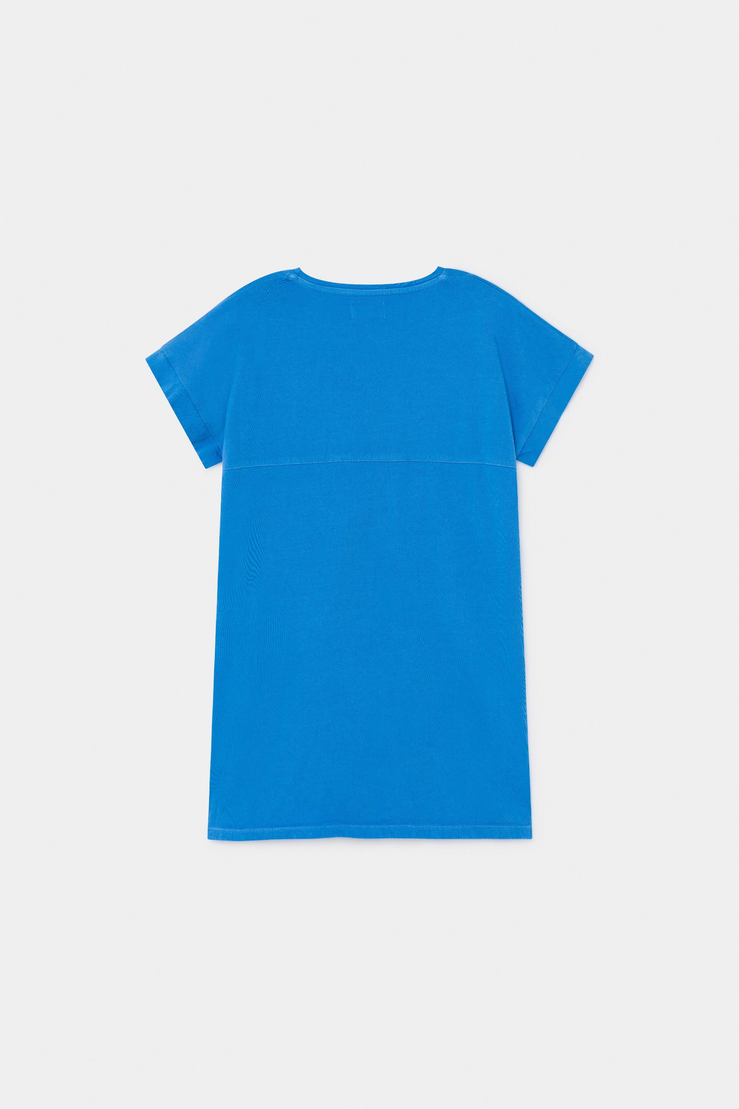 Girls Blue Logo Cotton Dress