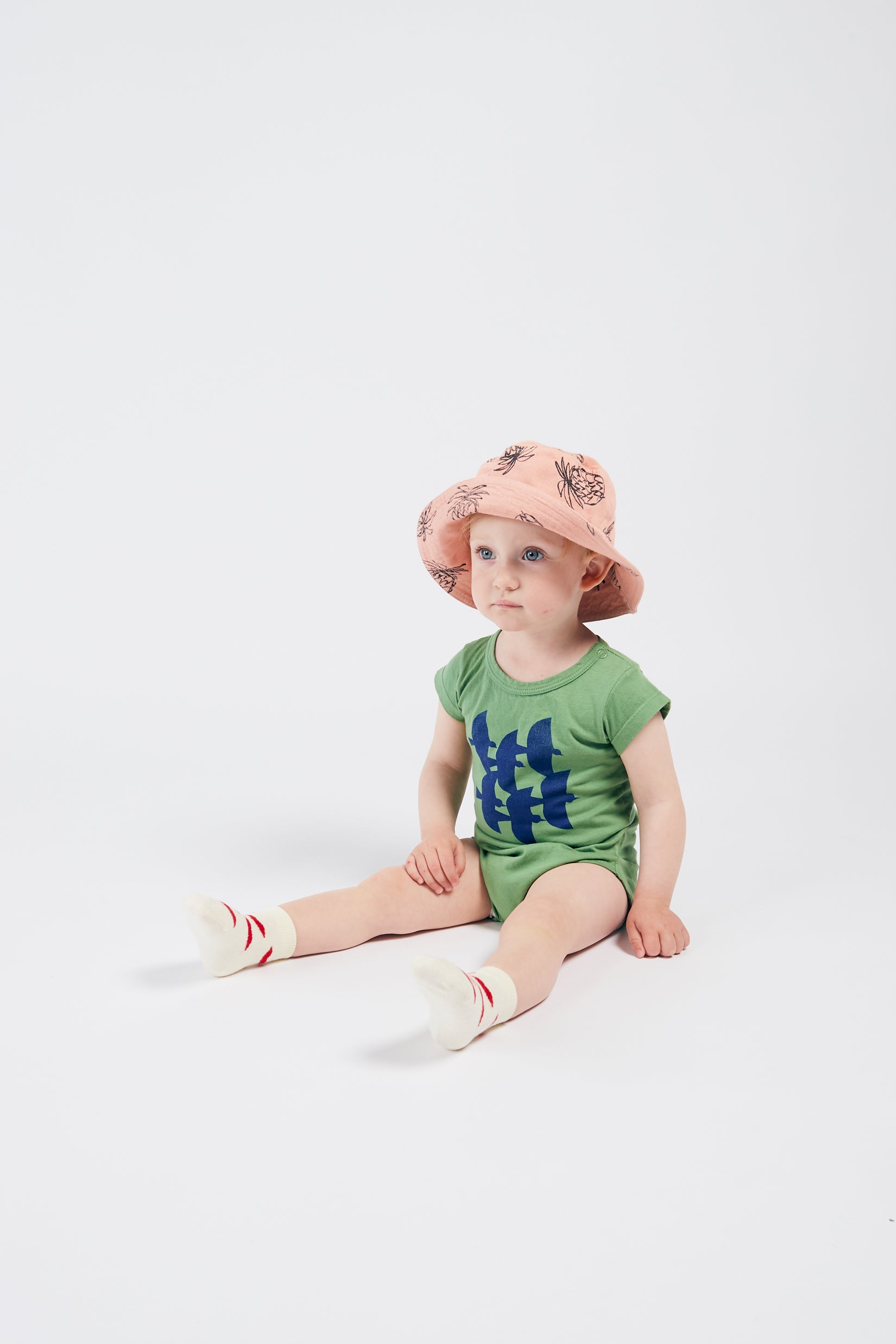 Girls Pink Pineapple Cotton Hat