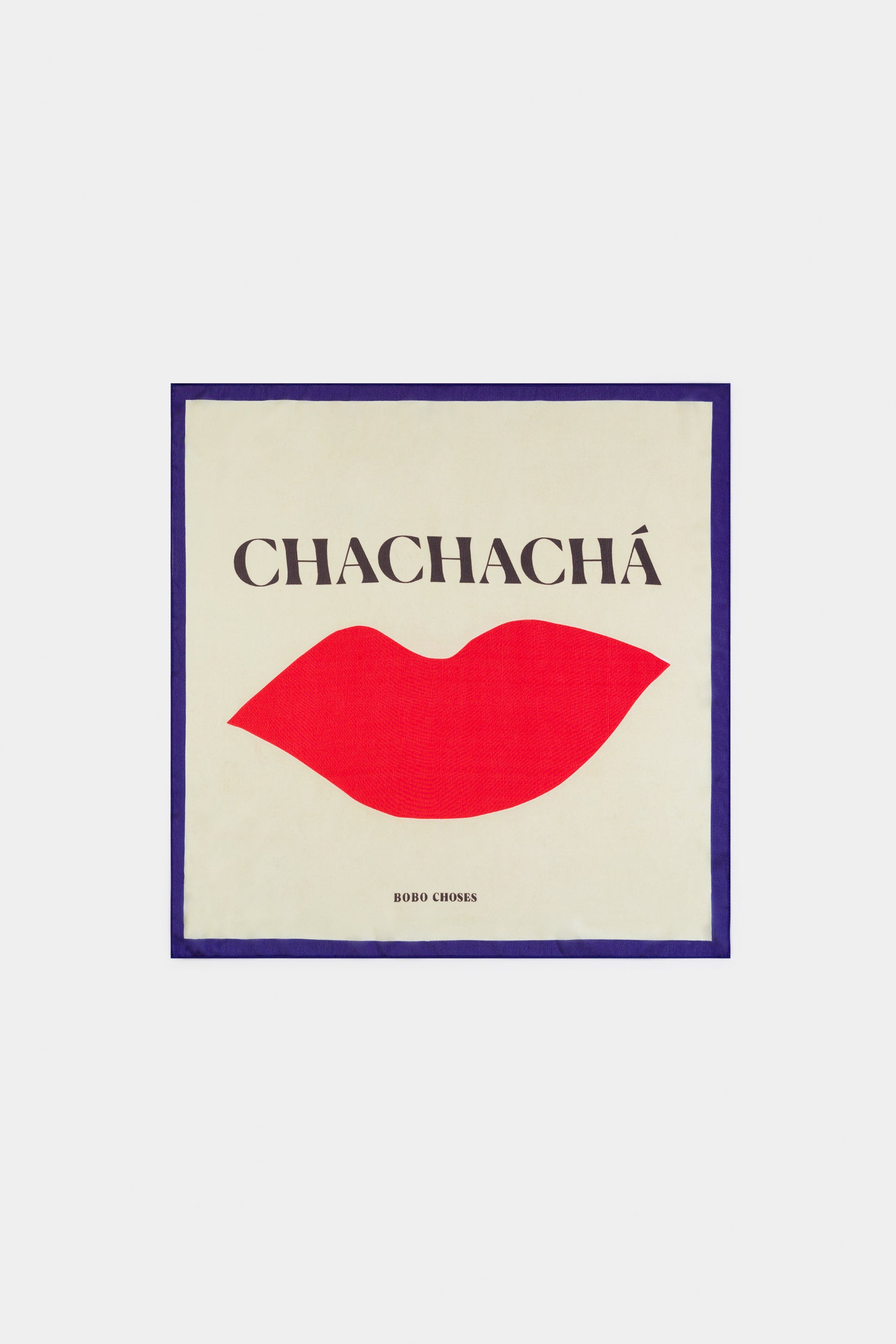 Girls Rice White Chachacha Kiss Square Scarf