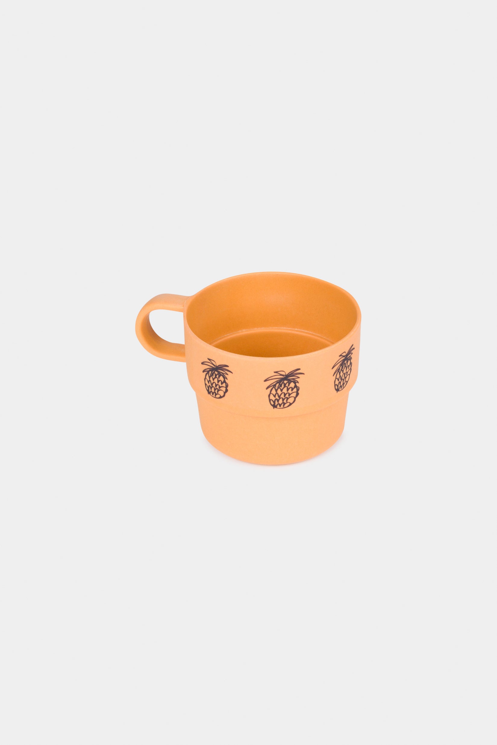 Multicolor Pineapple Bamboo Cup (Pack 4)