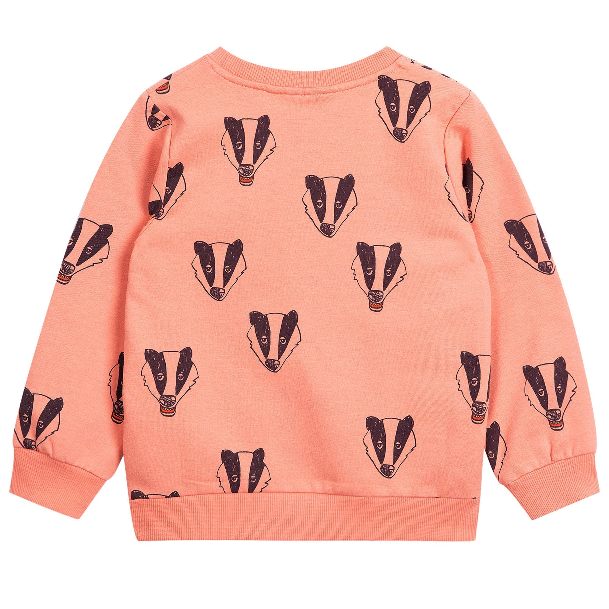 Girls Pink 'Badger' Printed Organic Cotton Sweatshirt - CÉMAROSE | Children's Fashion Store - 2