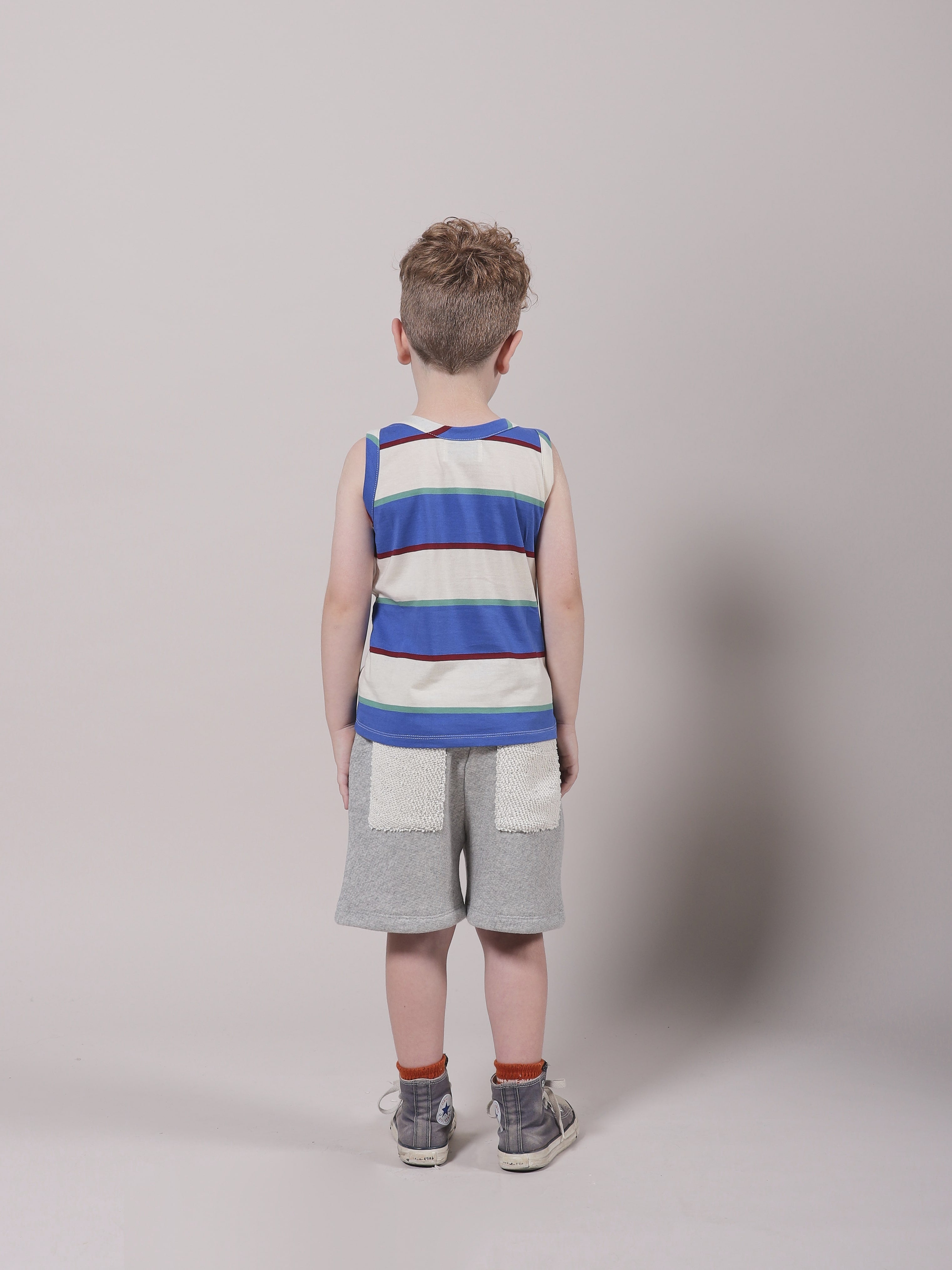 Girls Grey Fingers Cotton Shorts