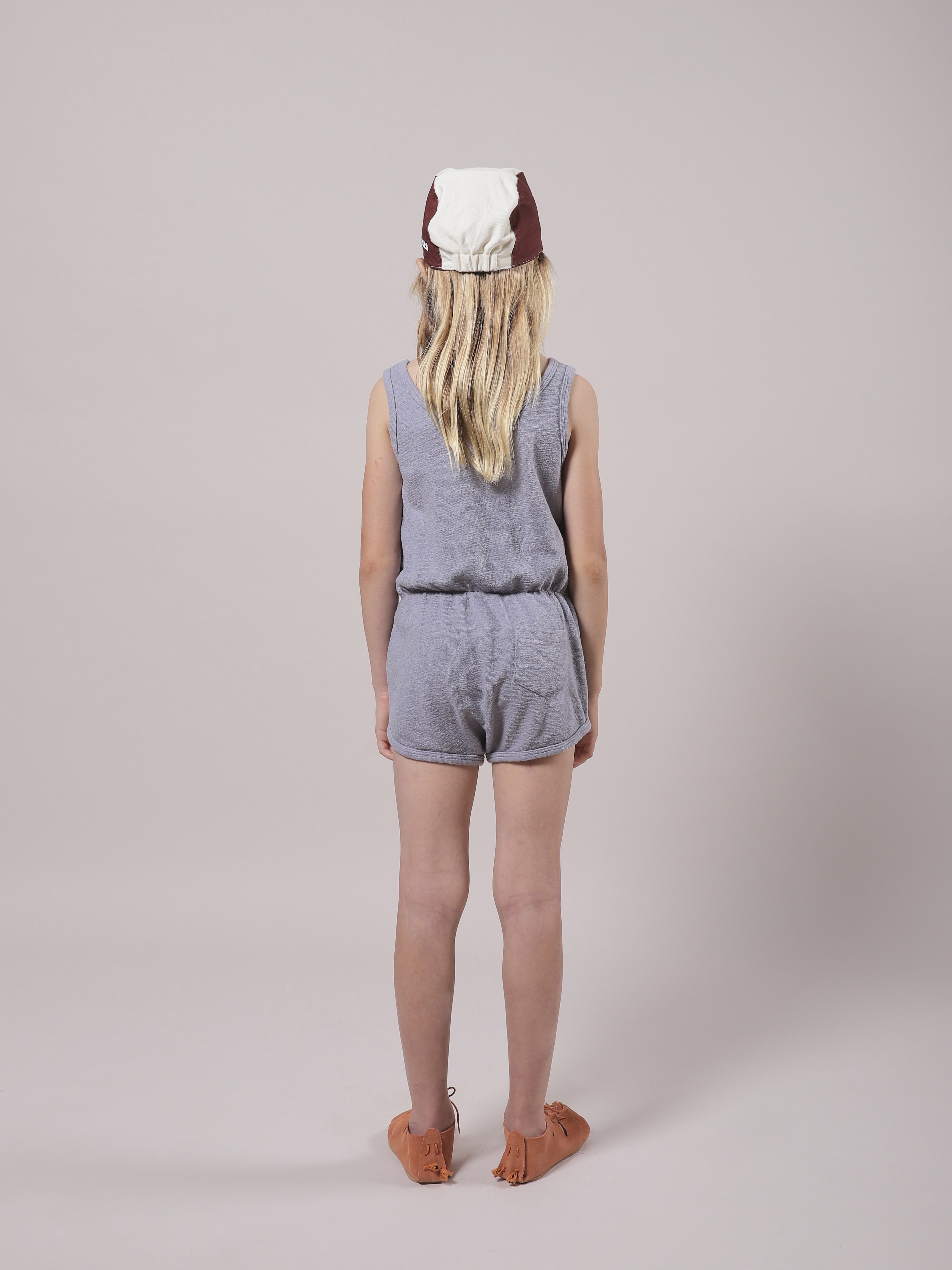 Girls Lavender Stripes Playsuit