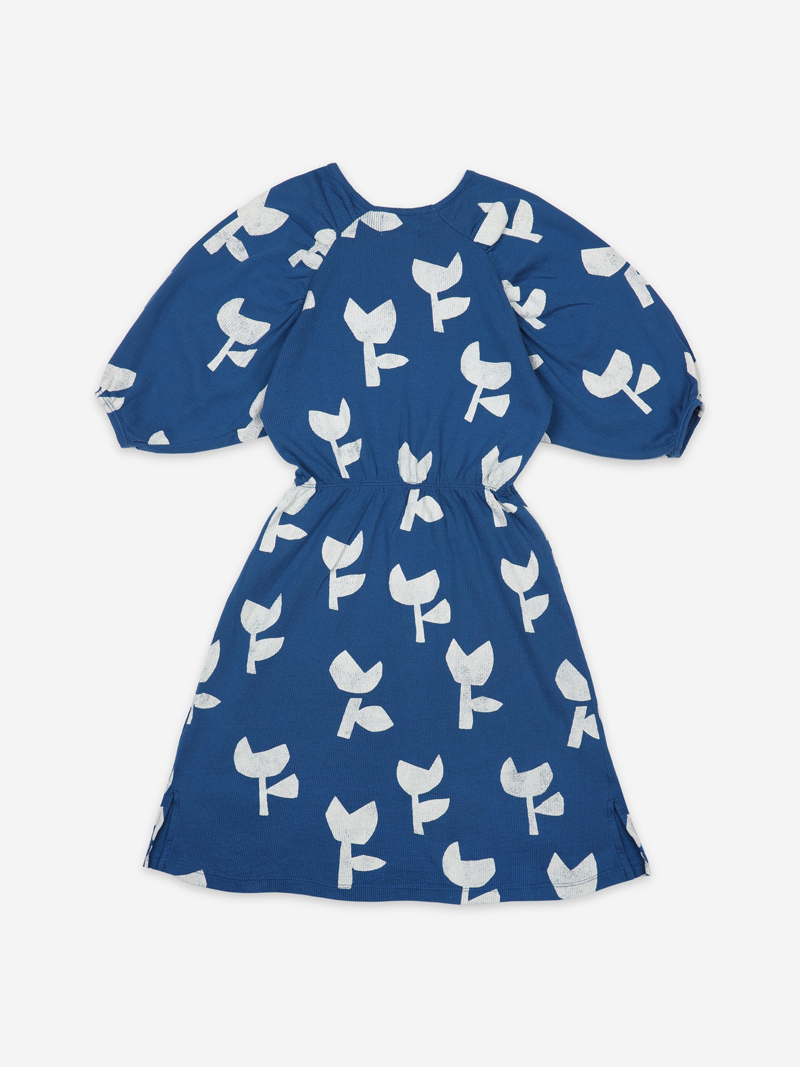 Girls Blue Poppy Cotton Dress