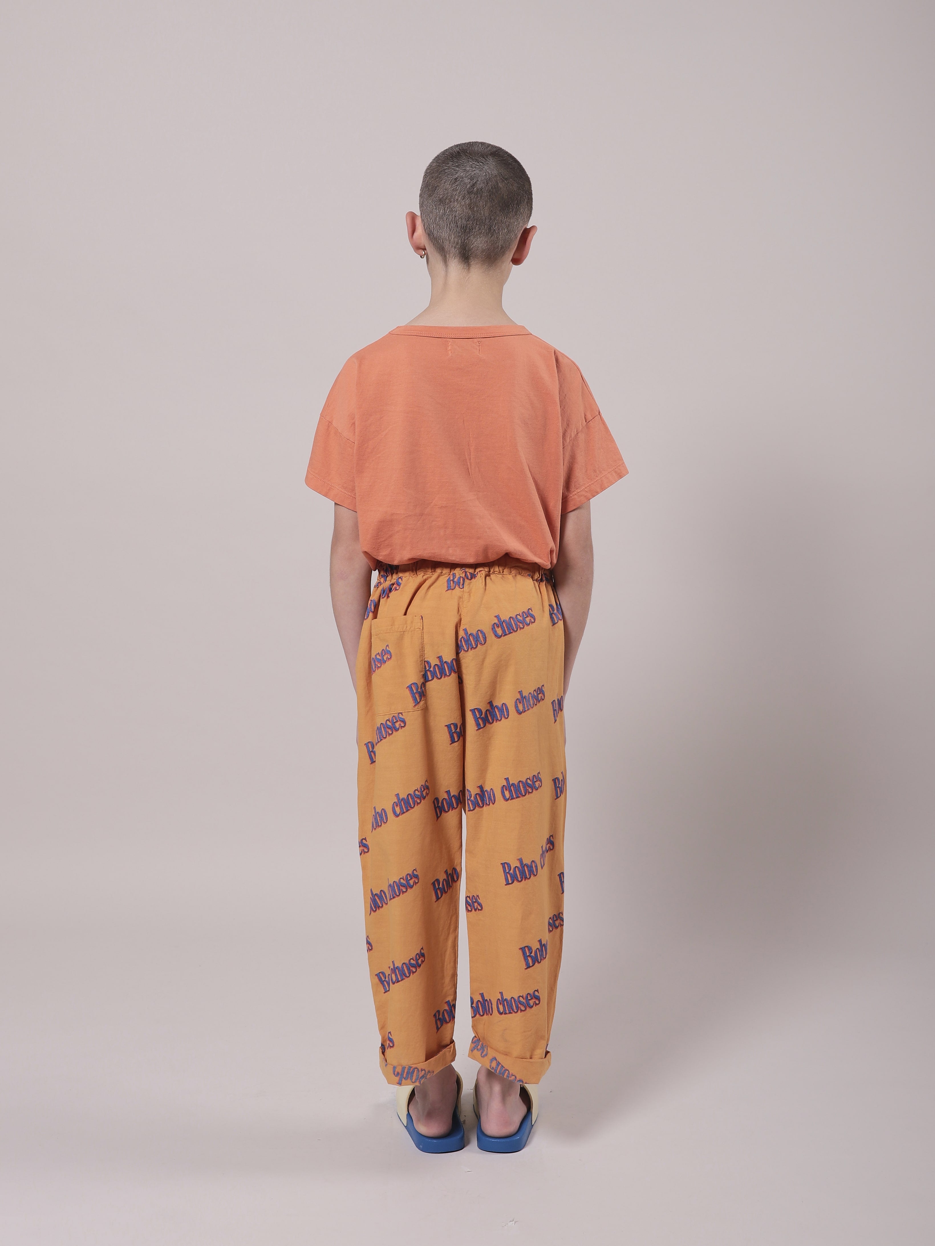 Girls Orange Playtime Cotton T-Shirt
