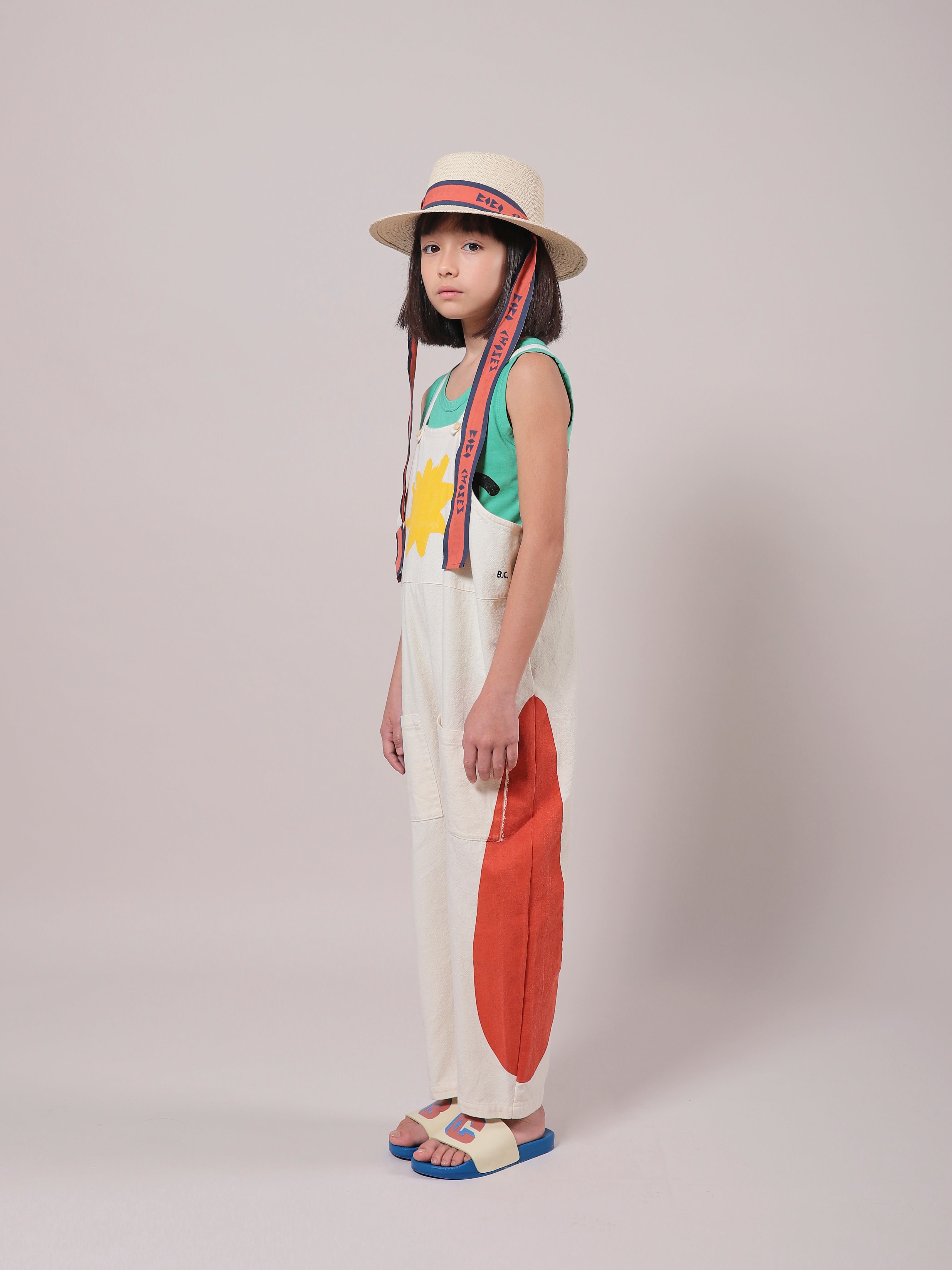 Girls Beige Logo Hat