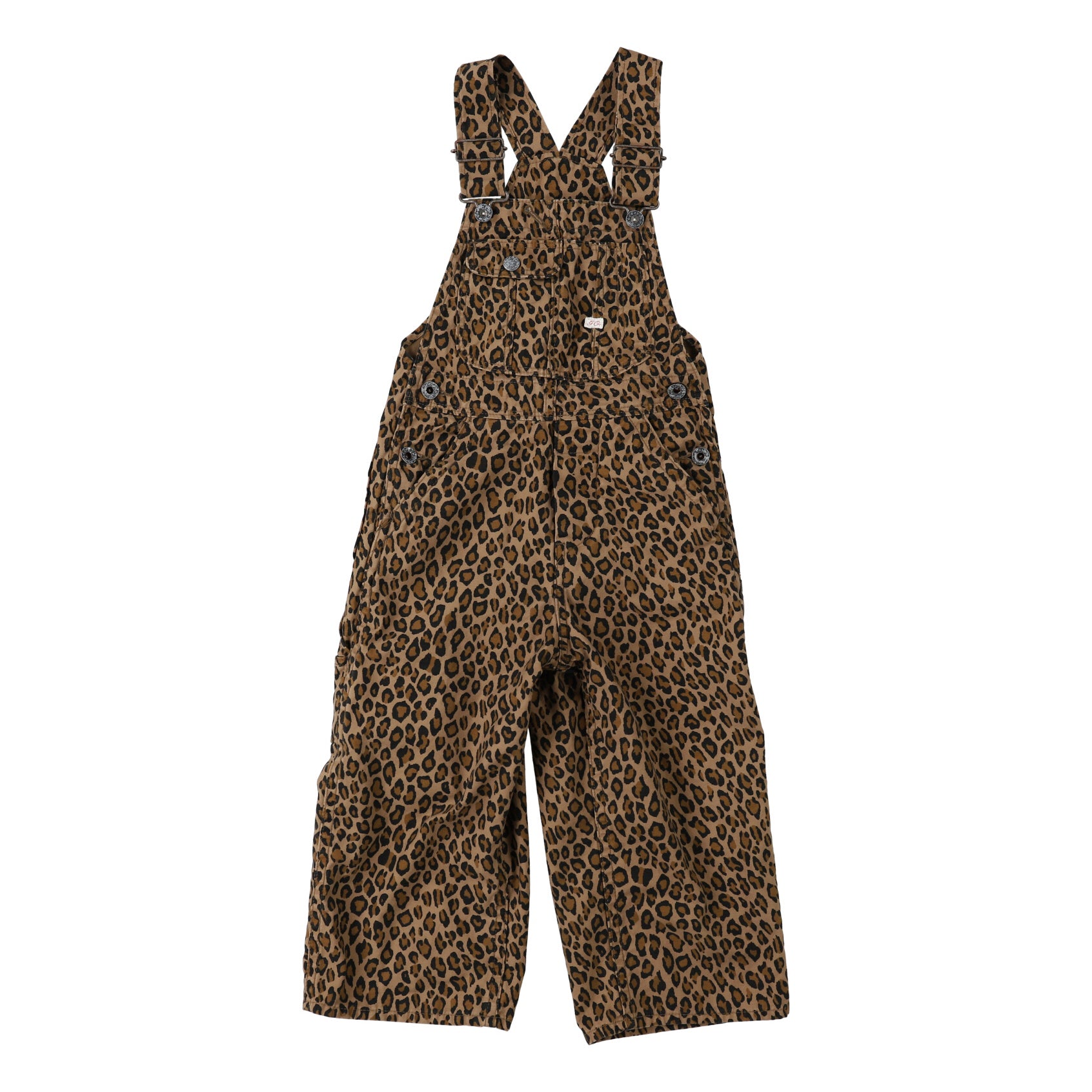 Girls Brown Leopard Printed Trousers