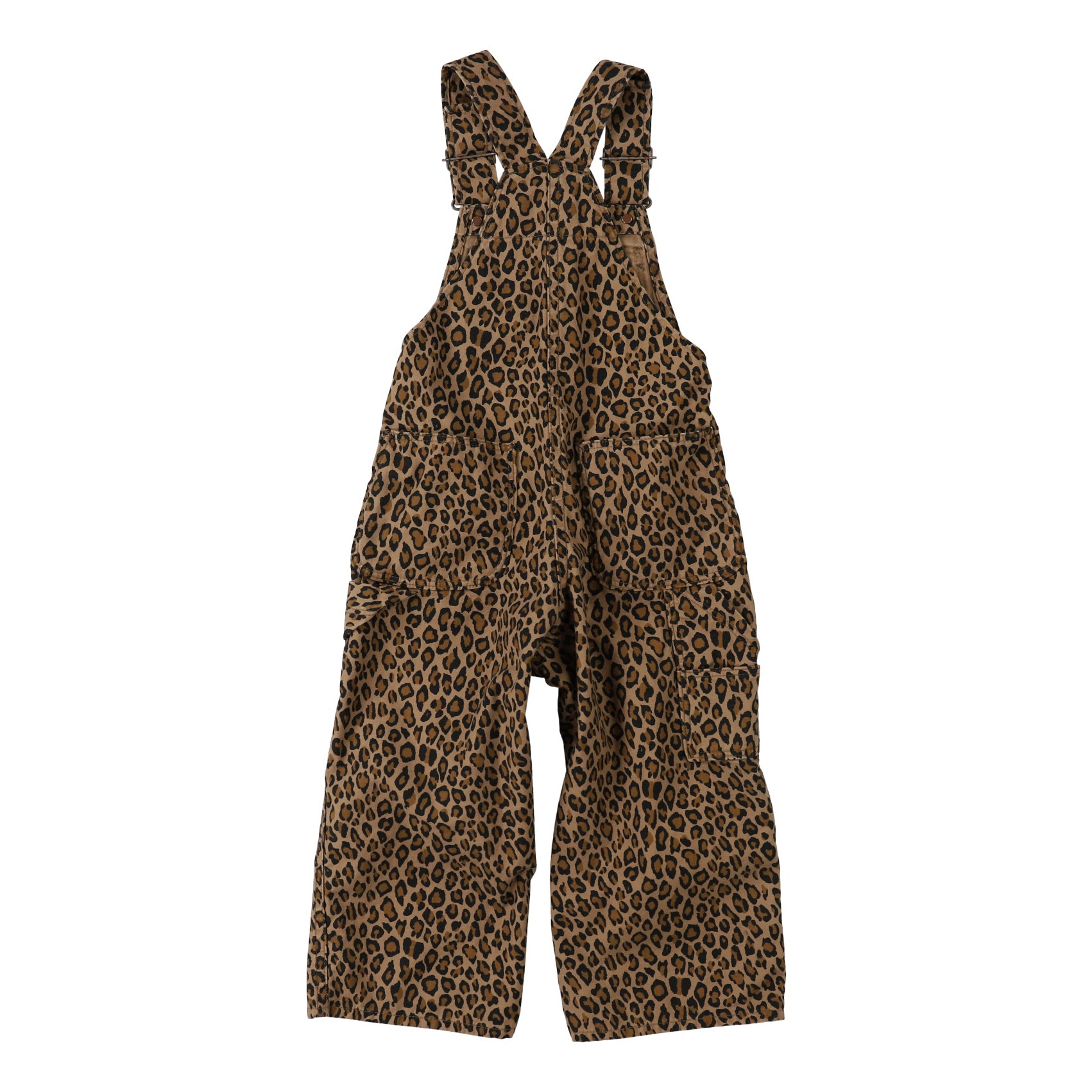 Girls Brown Leopard Printed Trousers