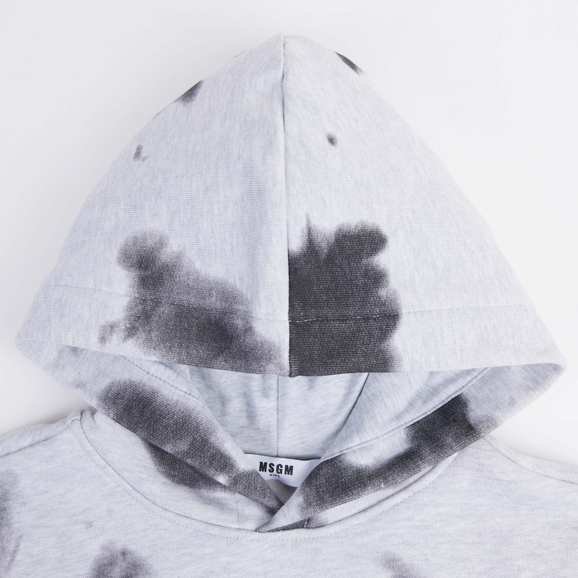 Boys & Girls Grey Hooded Sweatshirt