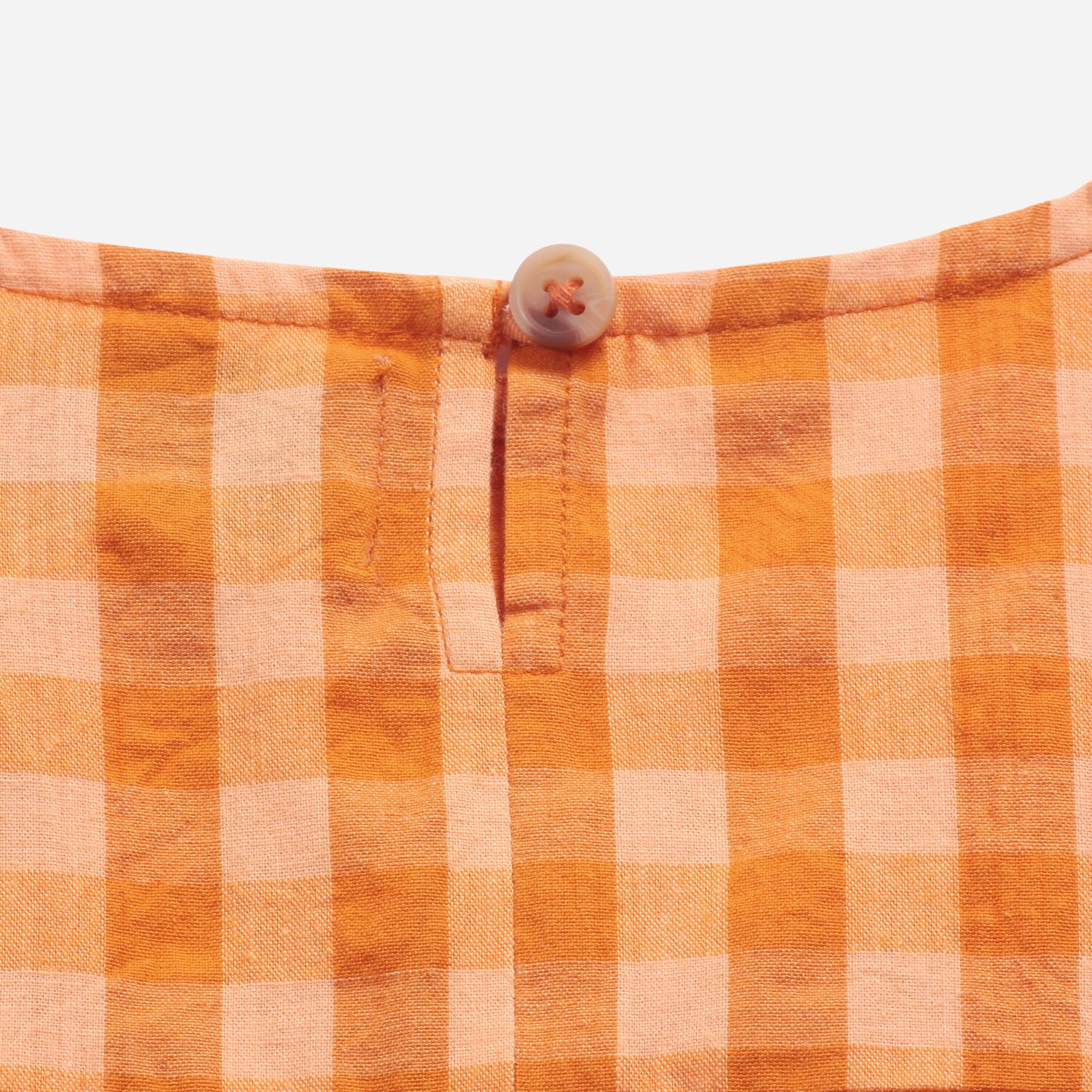 Baby Girls Yellow Check Cotton Dress