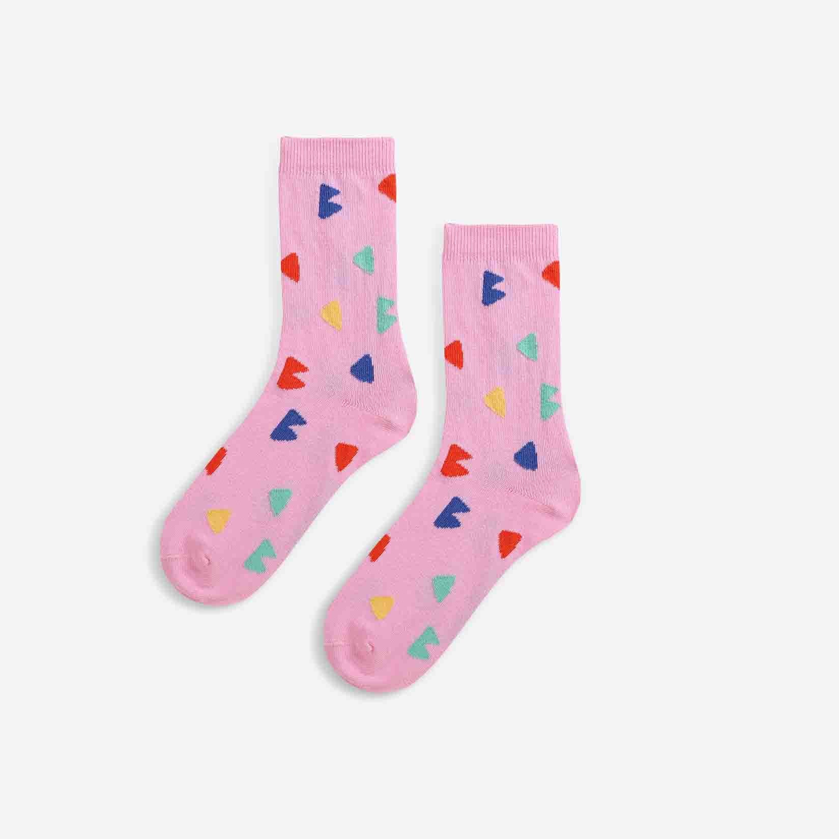 Girls Pink Long Socks