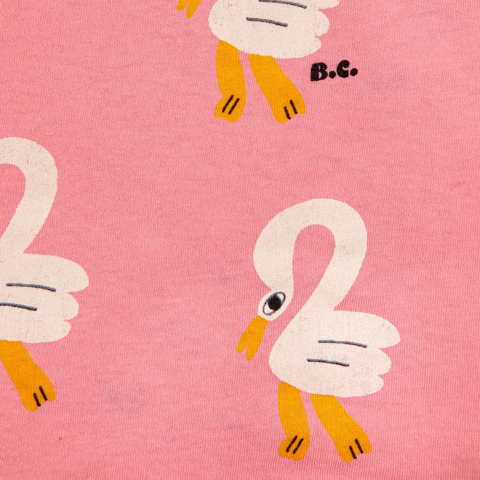 Girls Pink Printed Cotton T-Shirt