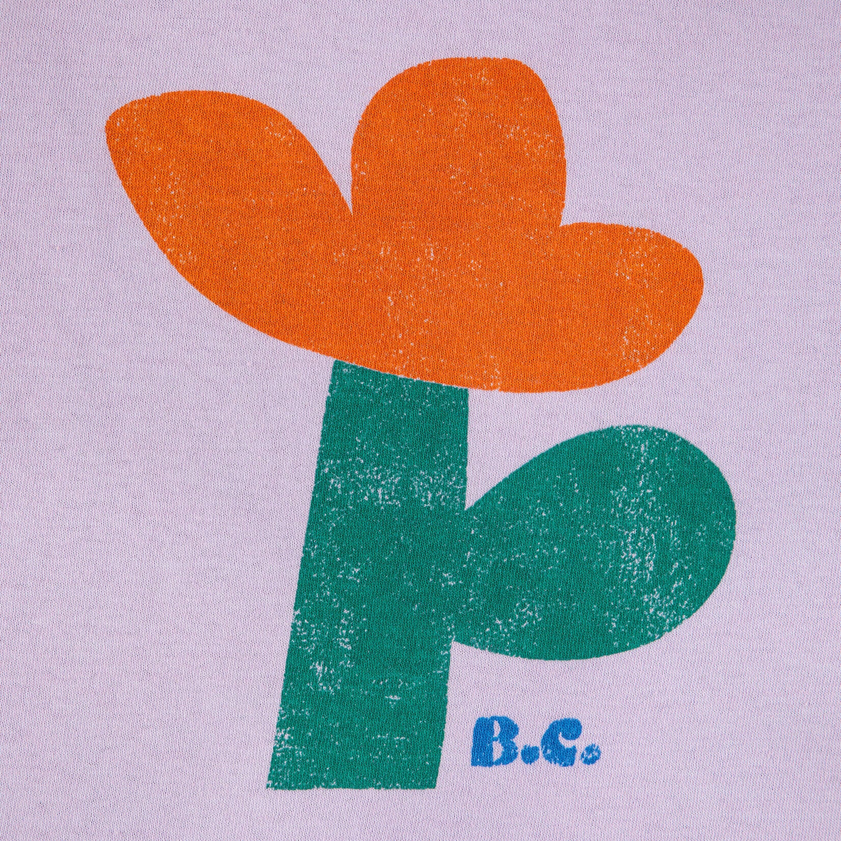 Girls Lavender Flower Cotton T-Shirt