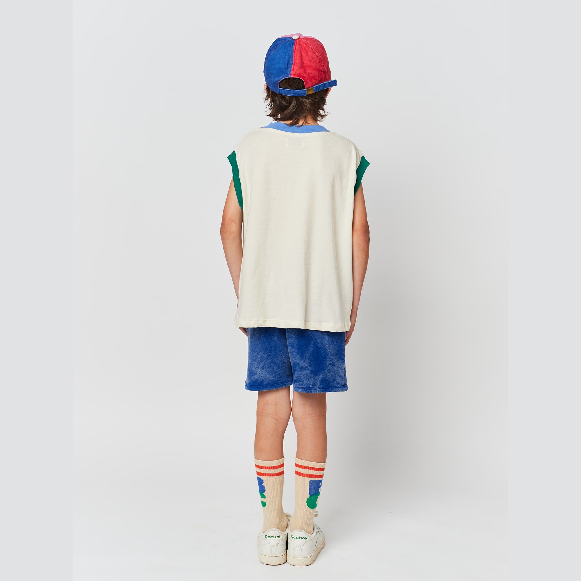 Boys White Logo Cotton Vest