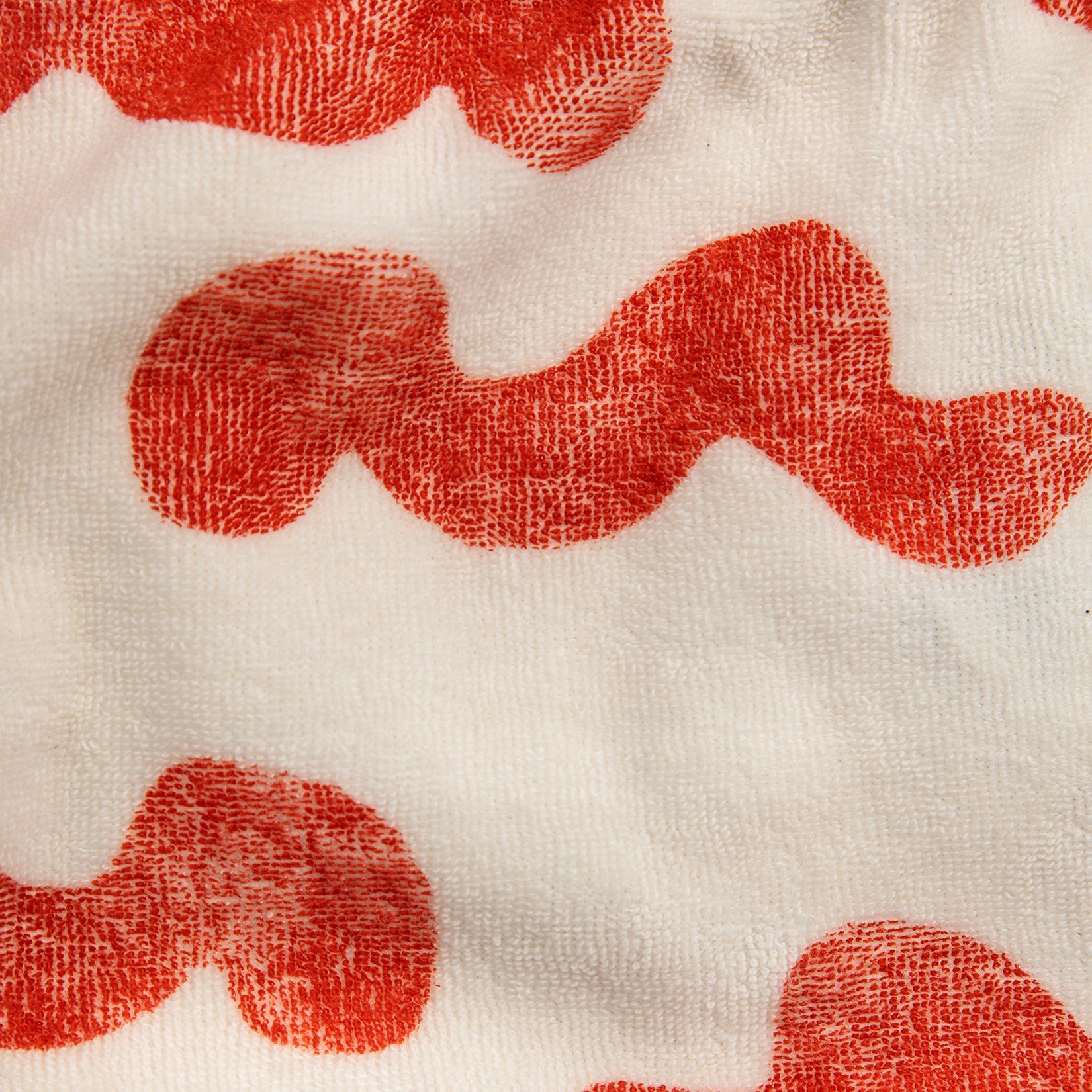 Girls White Waves Terry Shorts
