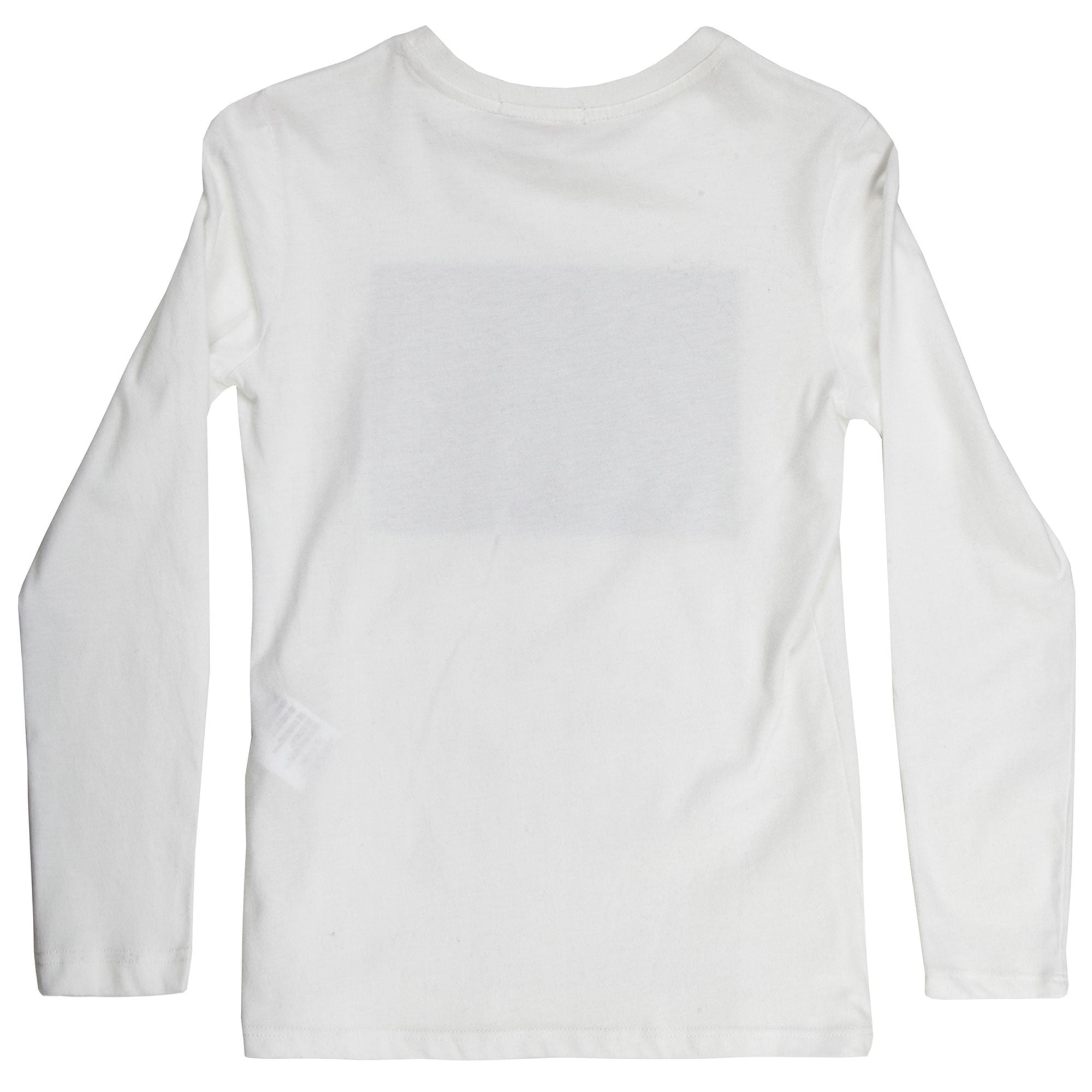 Girls White Long Sleeve Jersey Cotton T-Shirt - CÉMAROSE | Children's Fashion Store - 3