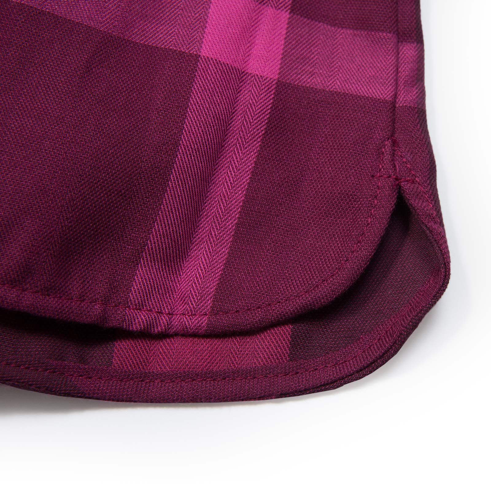 Girls Dark Pink Check Long Sleeve  Blouse - CÉMAROSE | Children's Fashion Store - 5