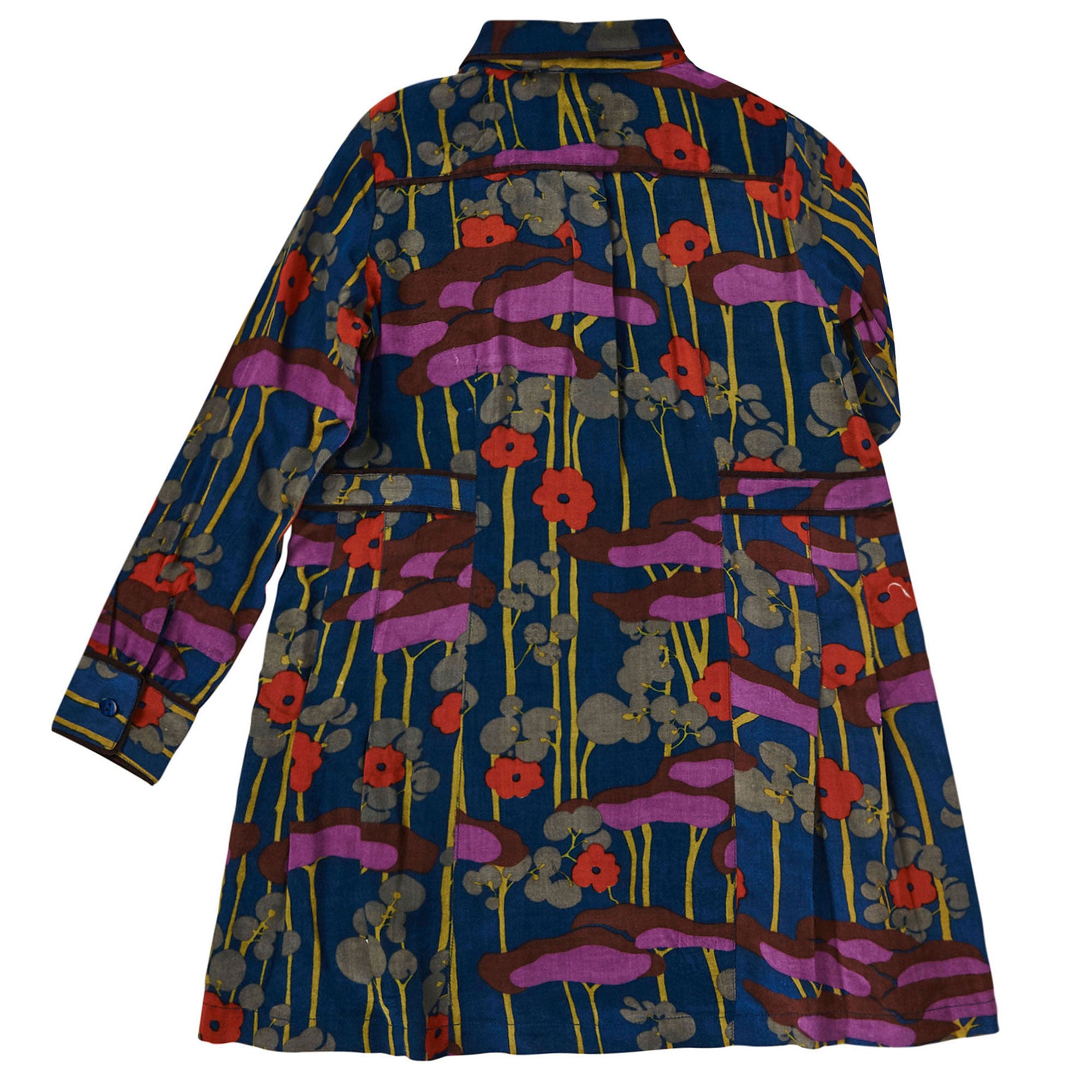 Girls Multicolor Flower Printed Rollneck Dress - CÉMAROSE | Children's Fashion Store - 2