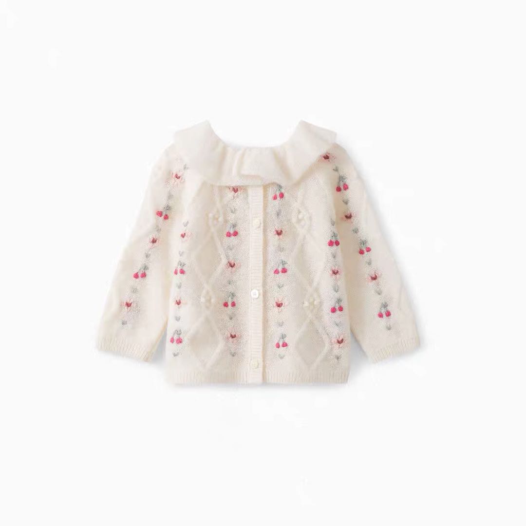 Baby Girls Off White Jumper