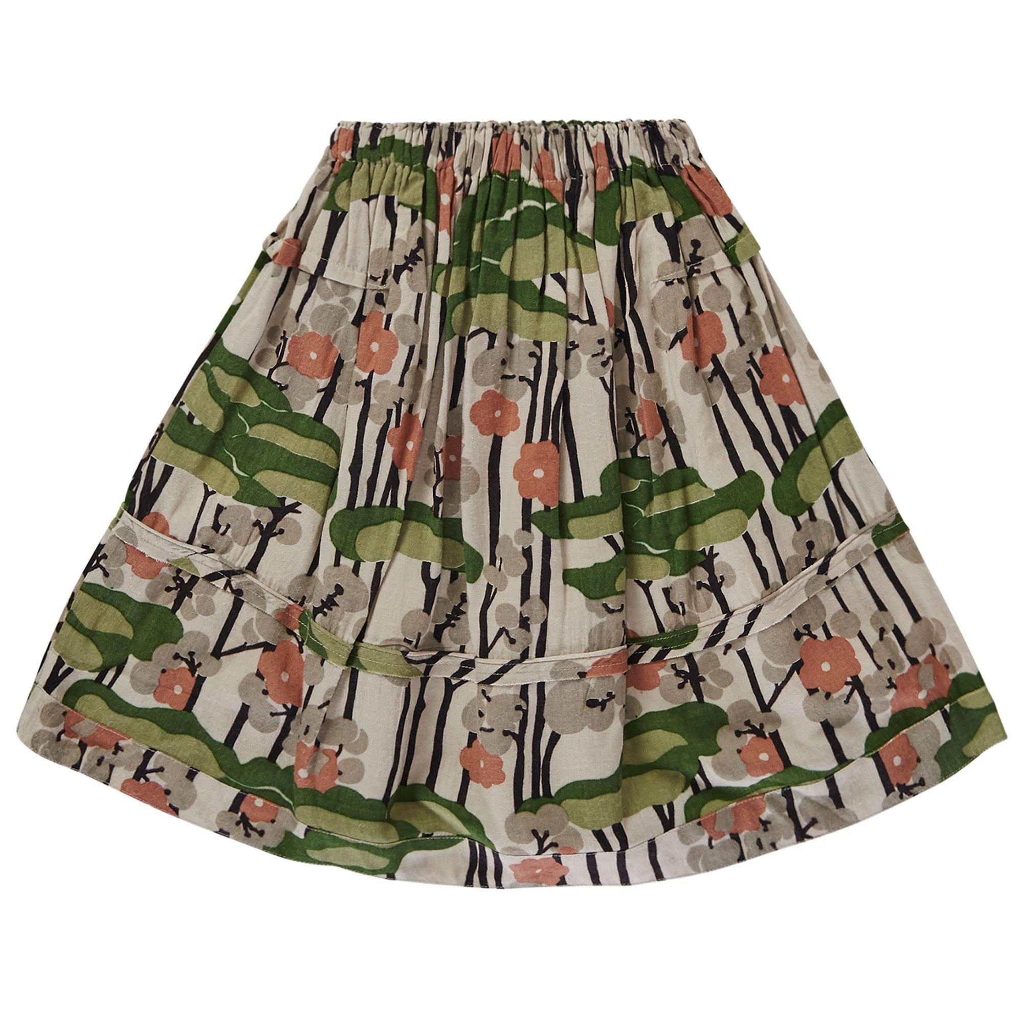 Girls Multicolor Bubble Tree Printed Skirt - CÉMAROSE | Children's Fashion Store - 2