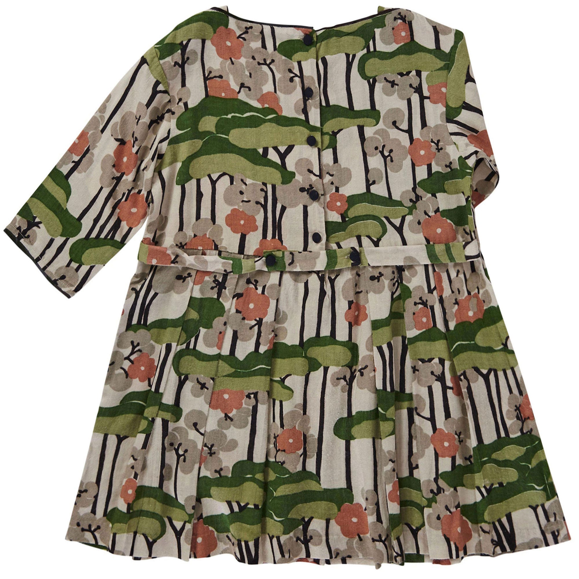 Girls Multicolor Bubble Tree Printed Dress - CÉMAROSE | Children's Fashion Store - 2