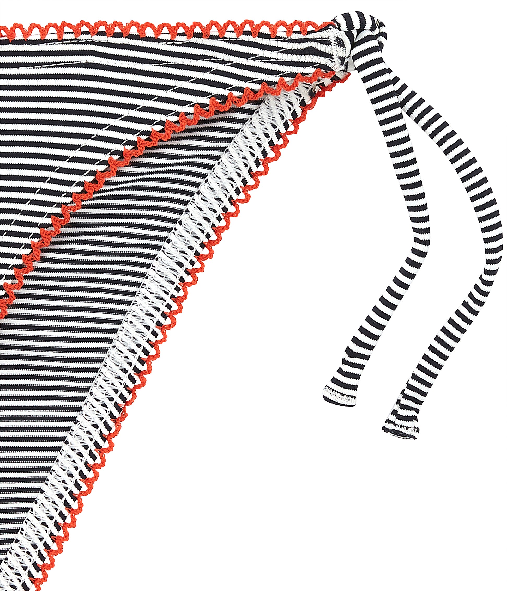 Girls Black Striped Swimsuit