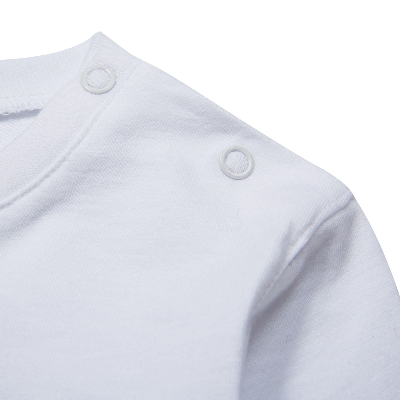 Baby Boys white T-Shirts With Check Pockets Trims - CÉMAROSE | Children's Fashion Store - 3