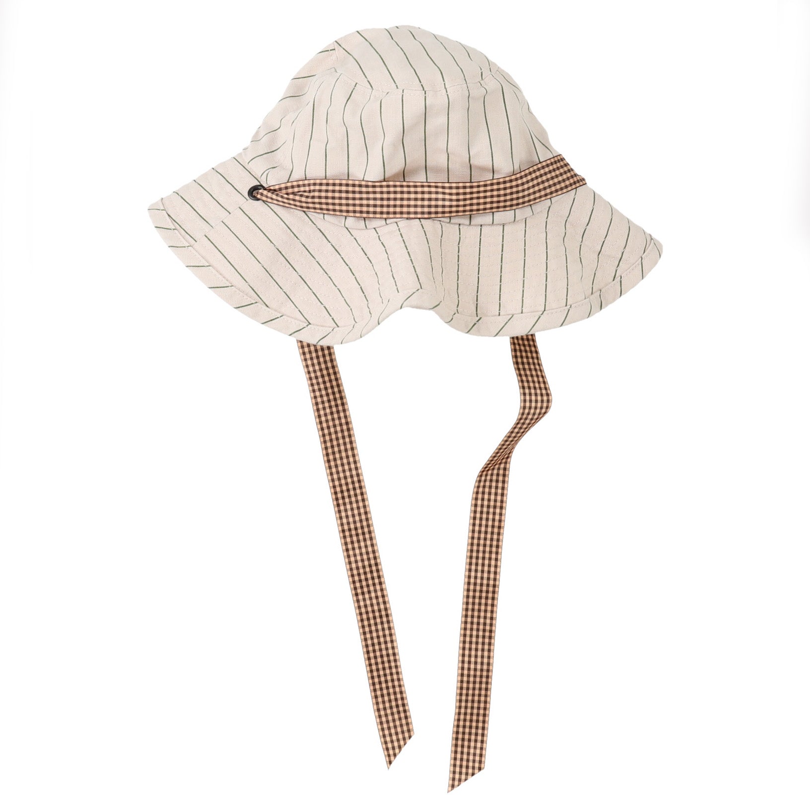 Girls White Stripe Hat