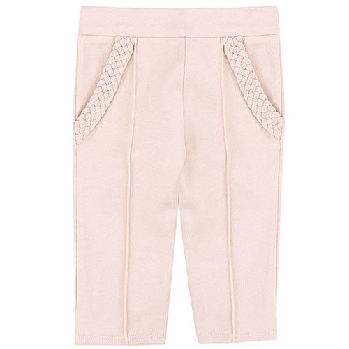 Baby Girls Pale Pink Jersey Cotton Trouser - CÉMAROSE | Children's Fashion Store