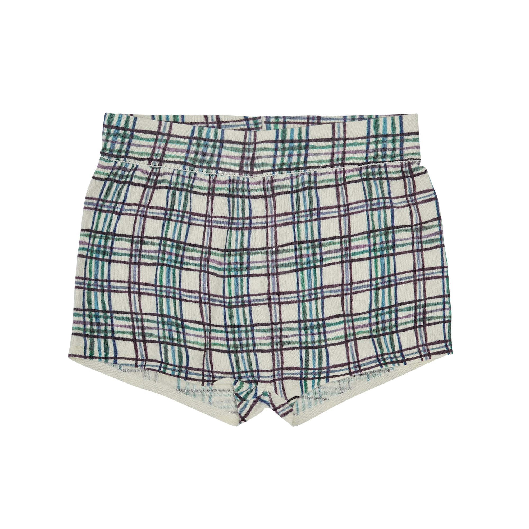 Boys & Girls Multicolor Check Shorts