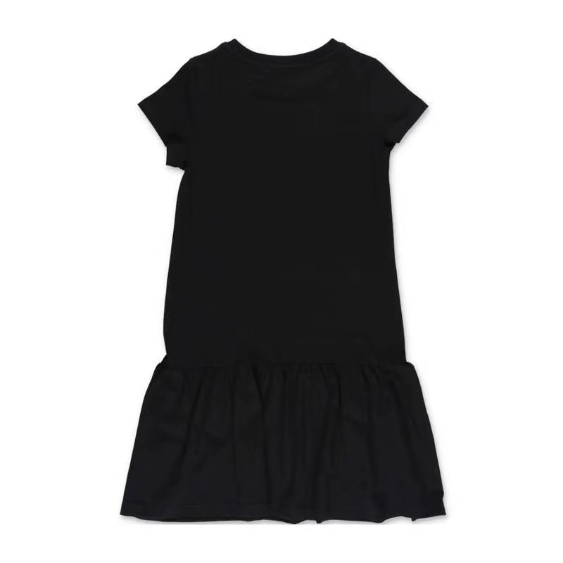 Girls Black Bear Cotton Dress