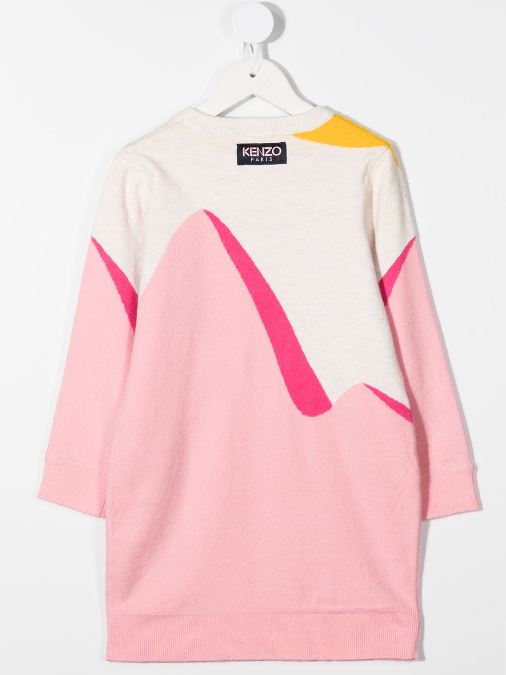 Girls Pink Tiger Knit Dress