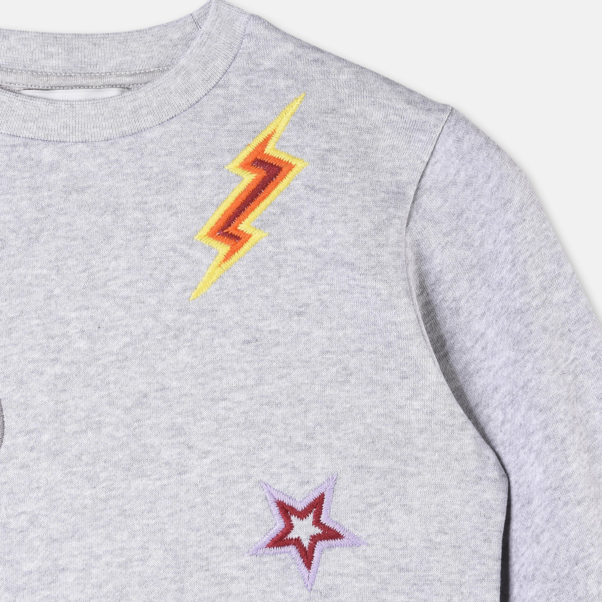 Girls Thunder Embroidered Sweatshirt