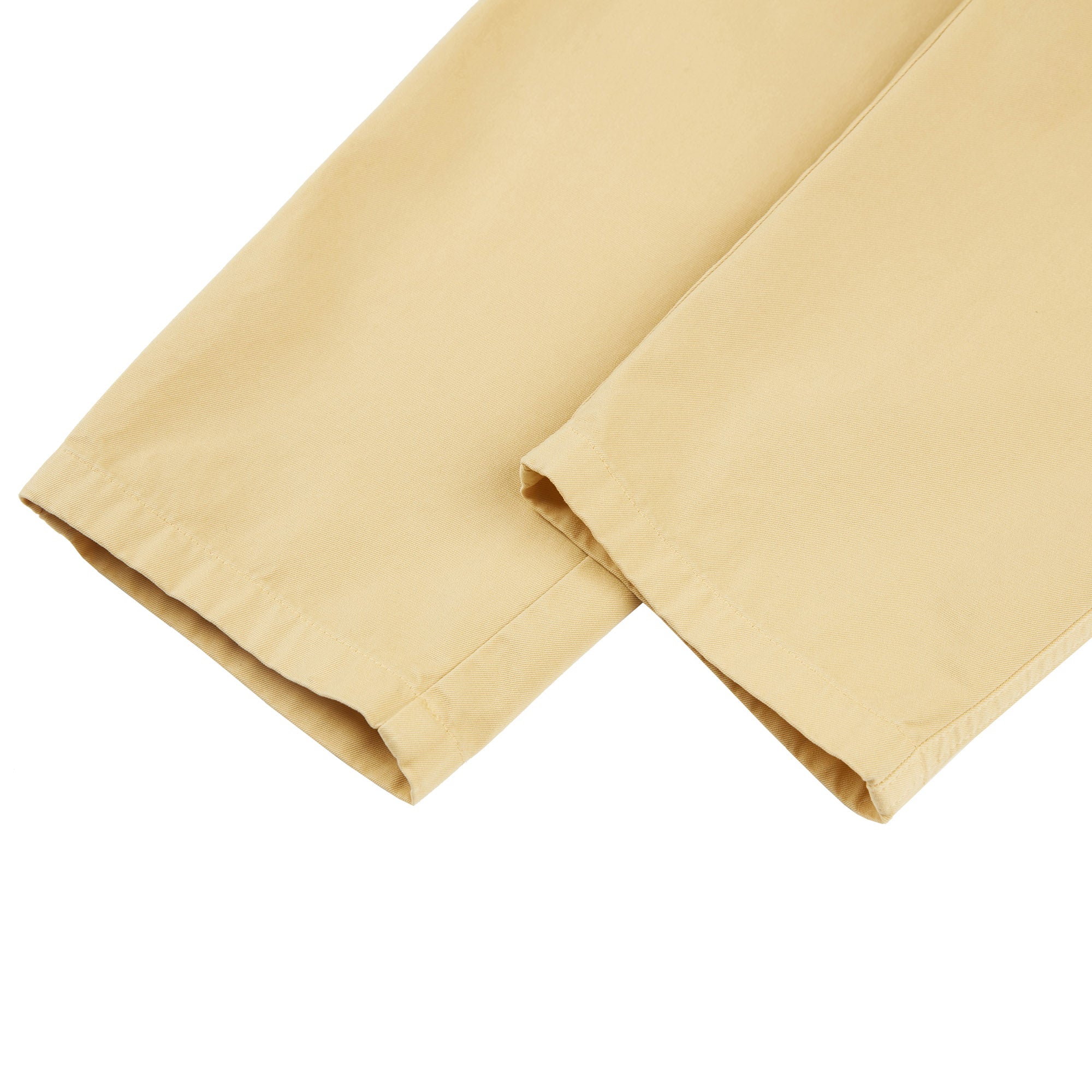 Girls Yellow Cotton Trousers