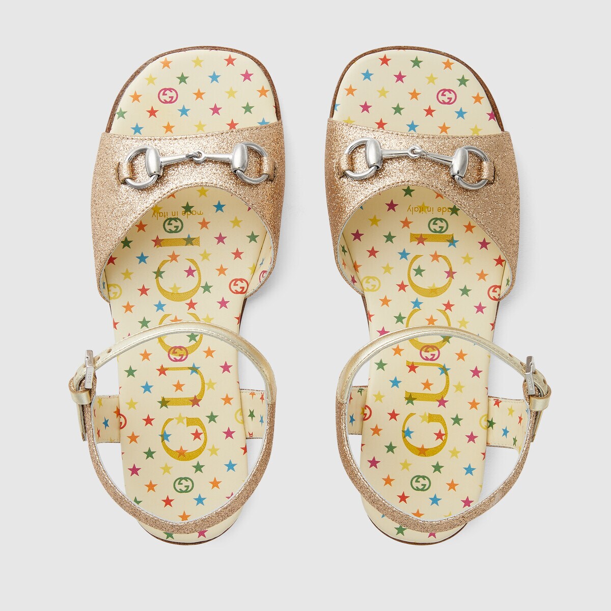 Girls Gold Sandals