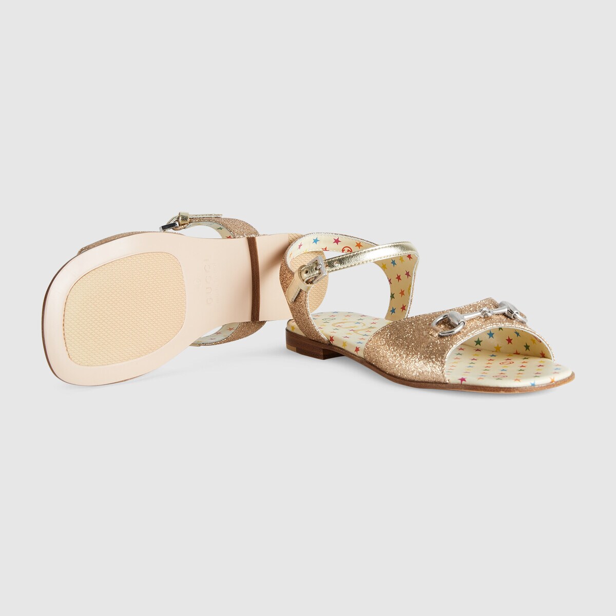 Girls Gold Sandals