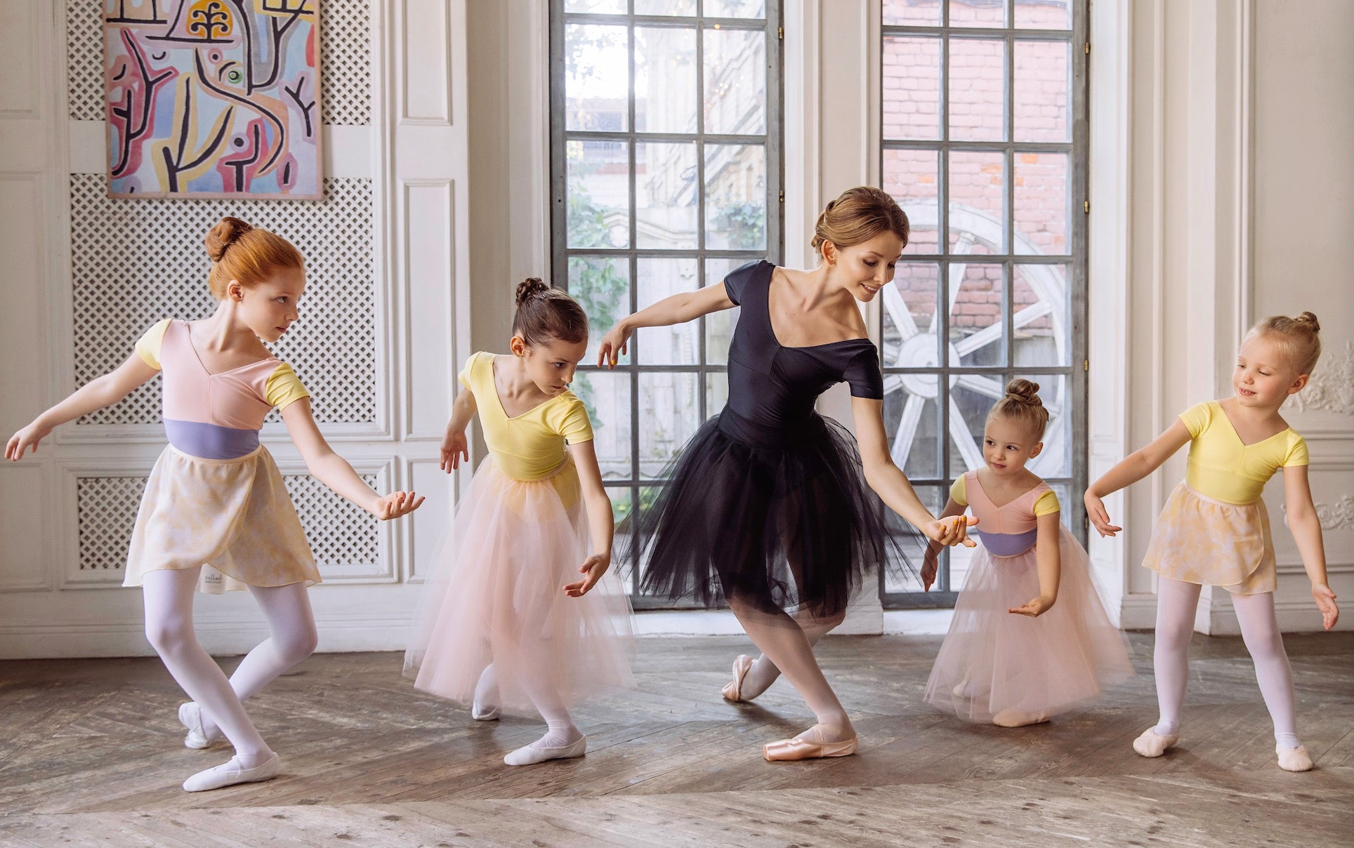 Girls Yellow Ballet Skirt