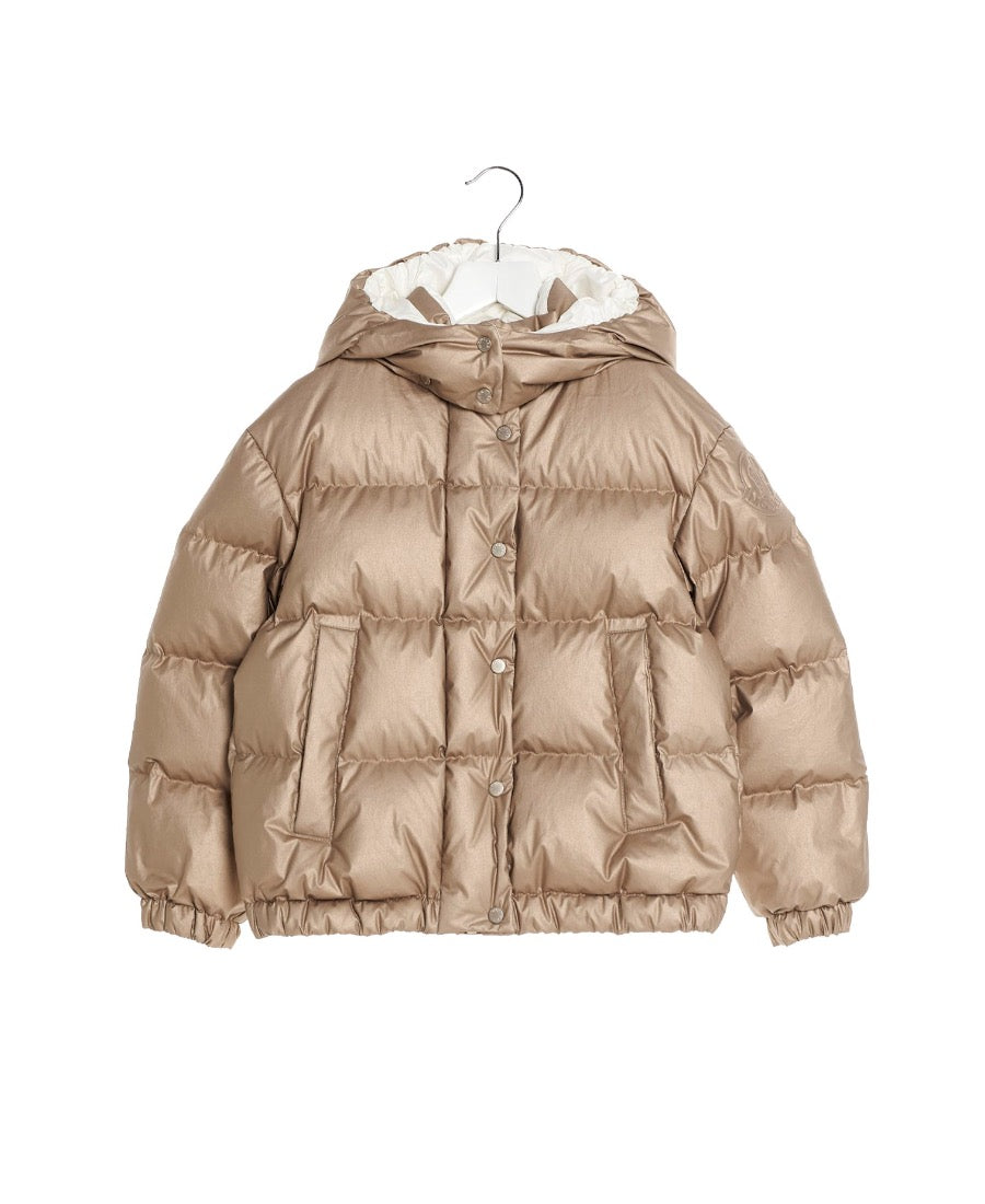 Girls Gold 'DAOS" Padded Down Jacket