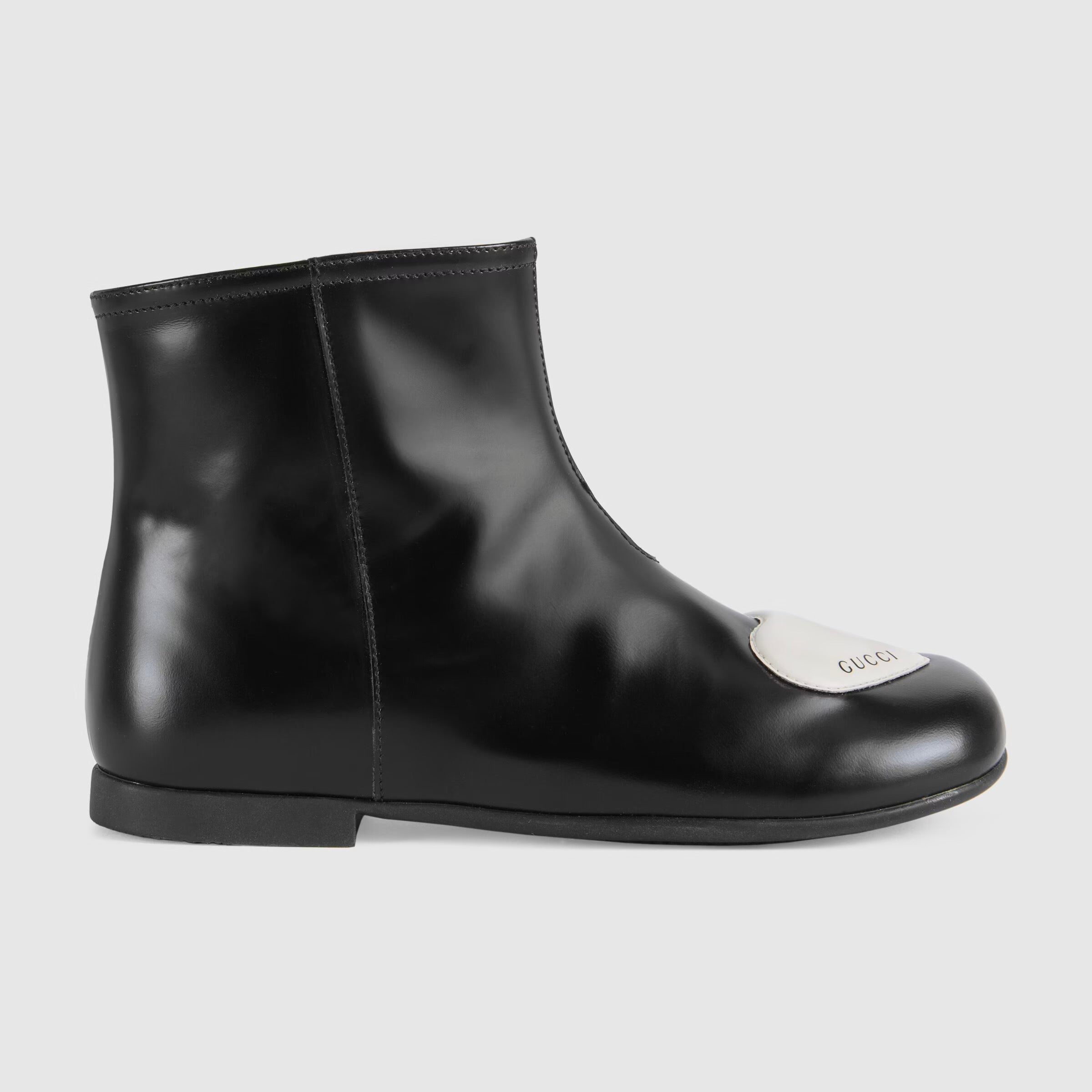 Girls Black Leather Boots