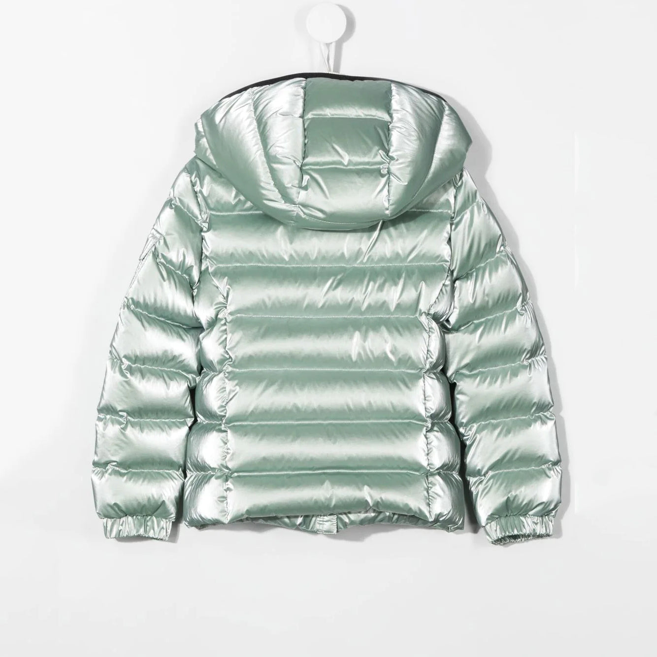 Girls Pale Green "BADY" Padded Down Jacket