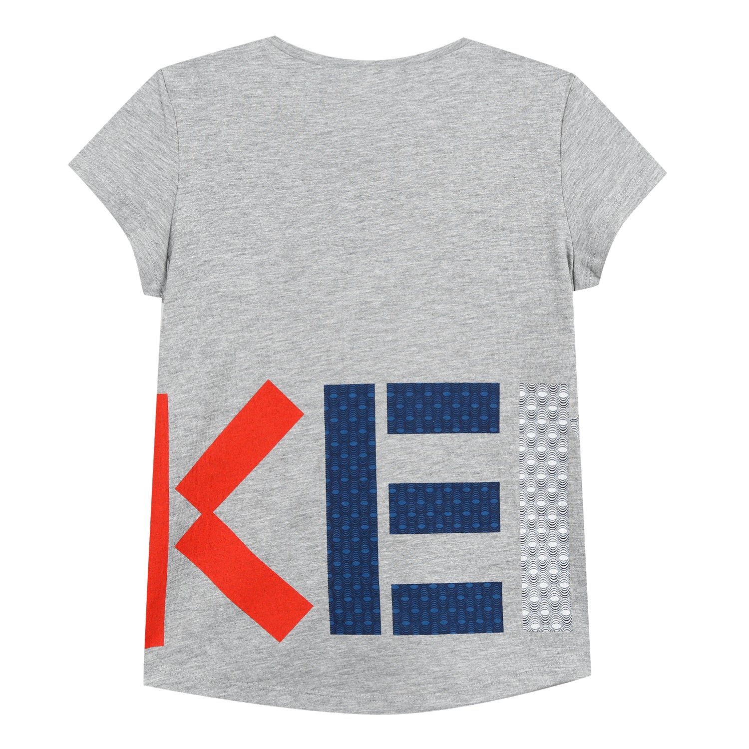 Girls Marl Grey Cotton T-shirt
