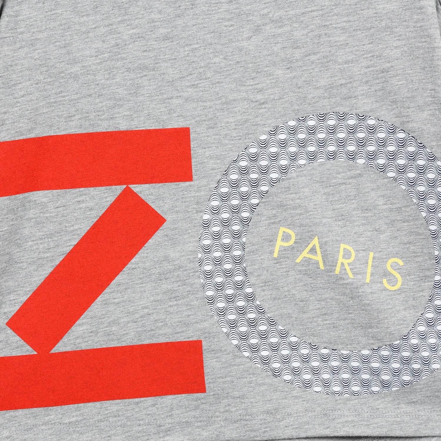 Girls Marl Grey Cotton T-shirt