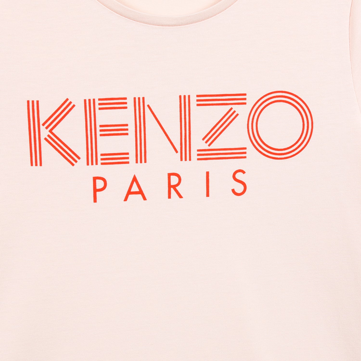 Girls Light Pink Logo Cotton T-shirt