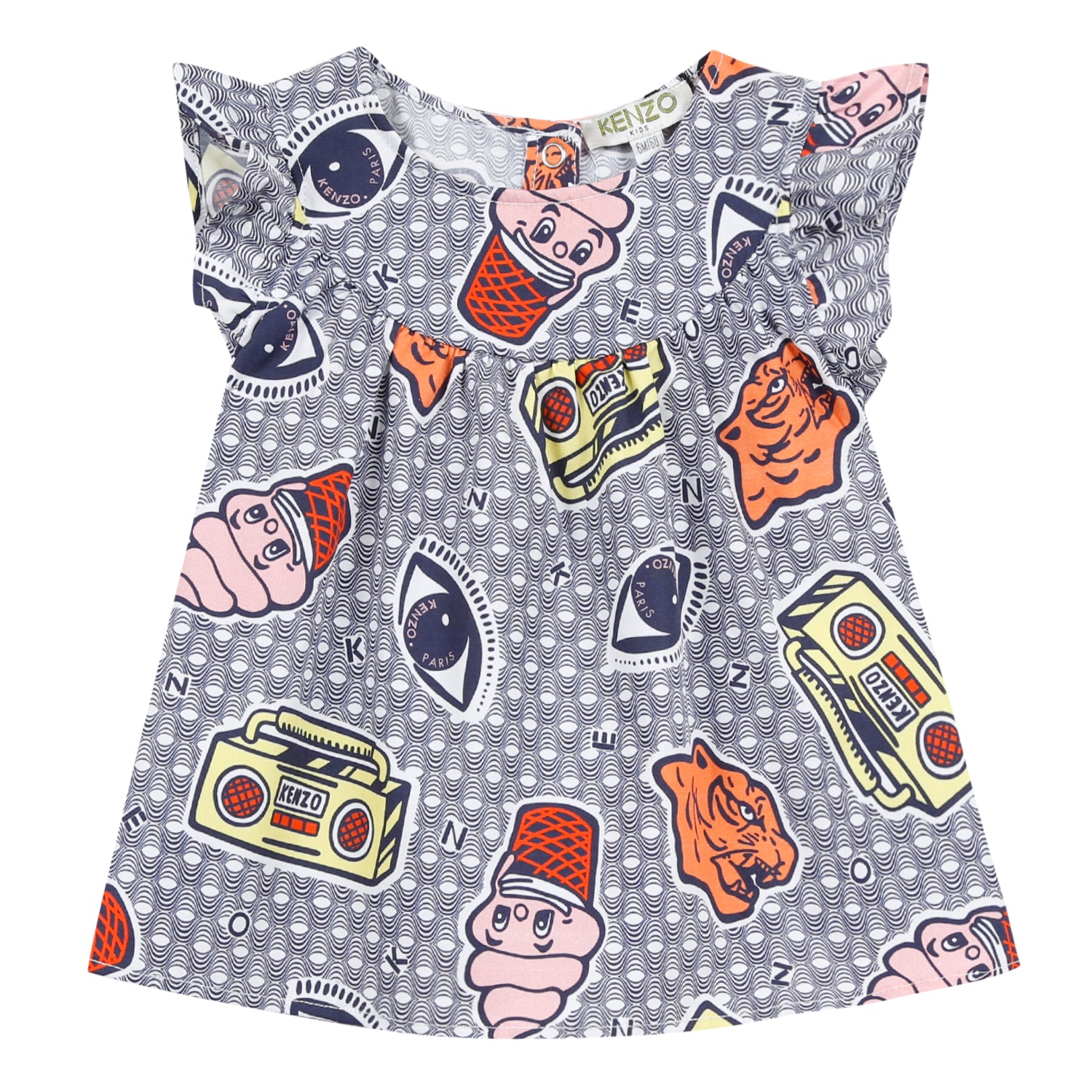 Baby Girls Blue Cotton Shirt