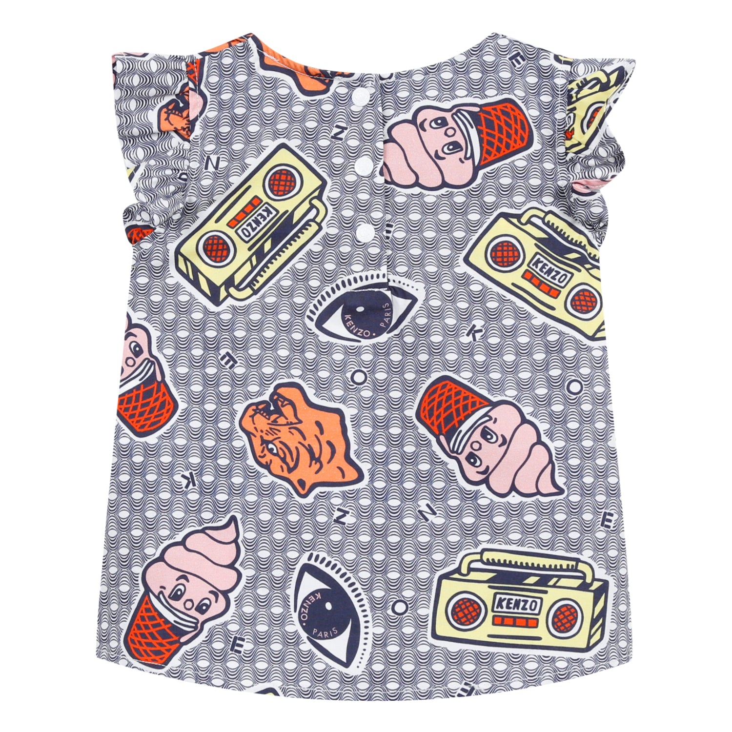 Baby Girls Blue Cotton Shirt
