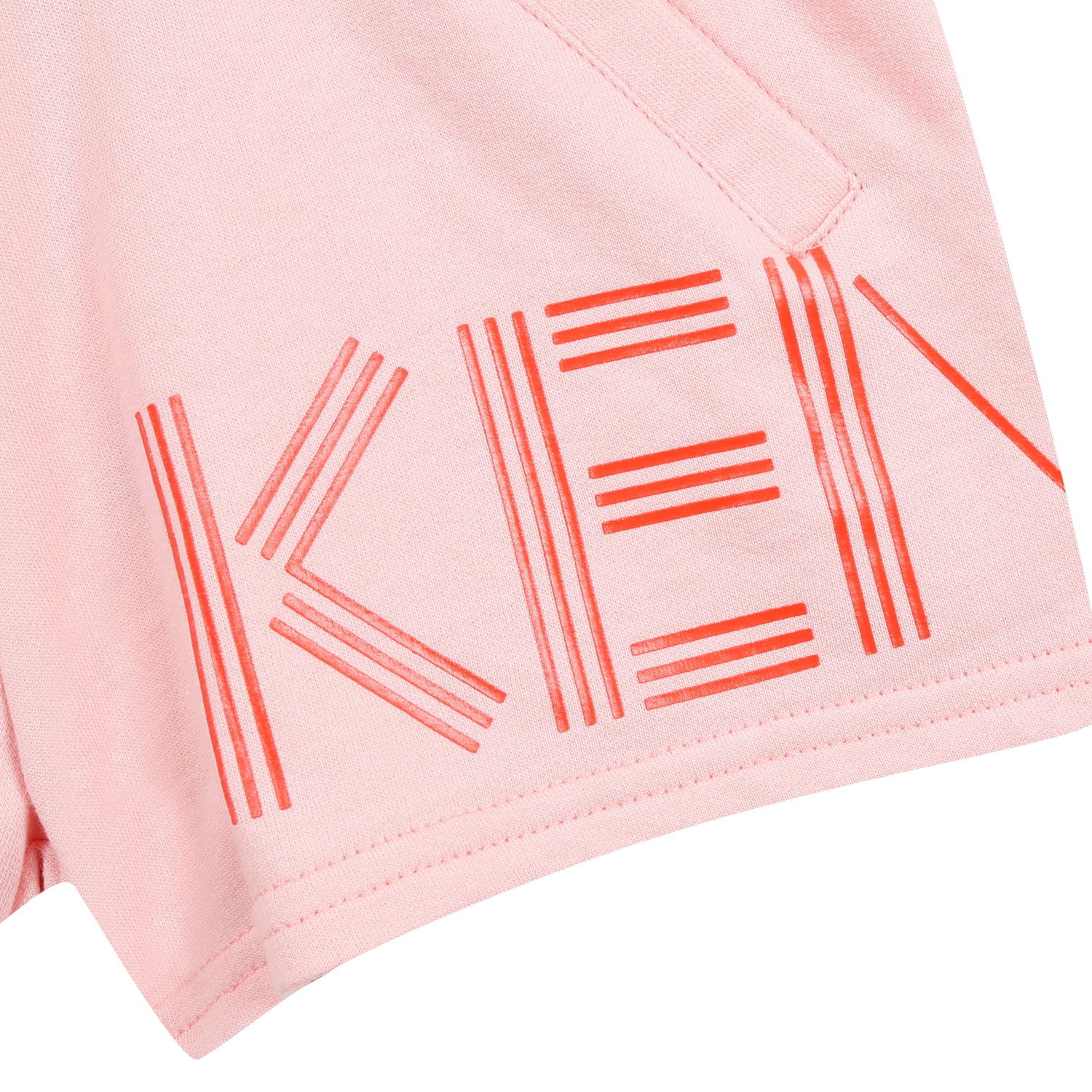 Girls Pink Cotton Shorts
