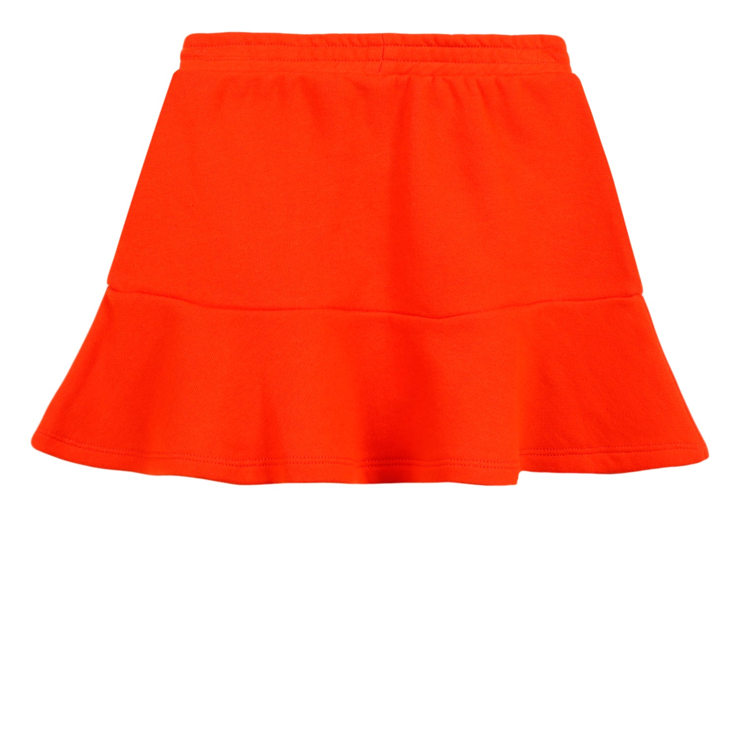 Girls Orange Cotton Skirt